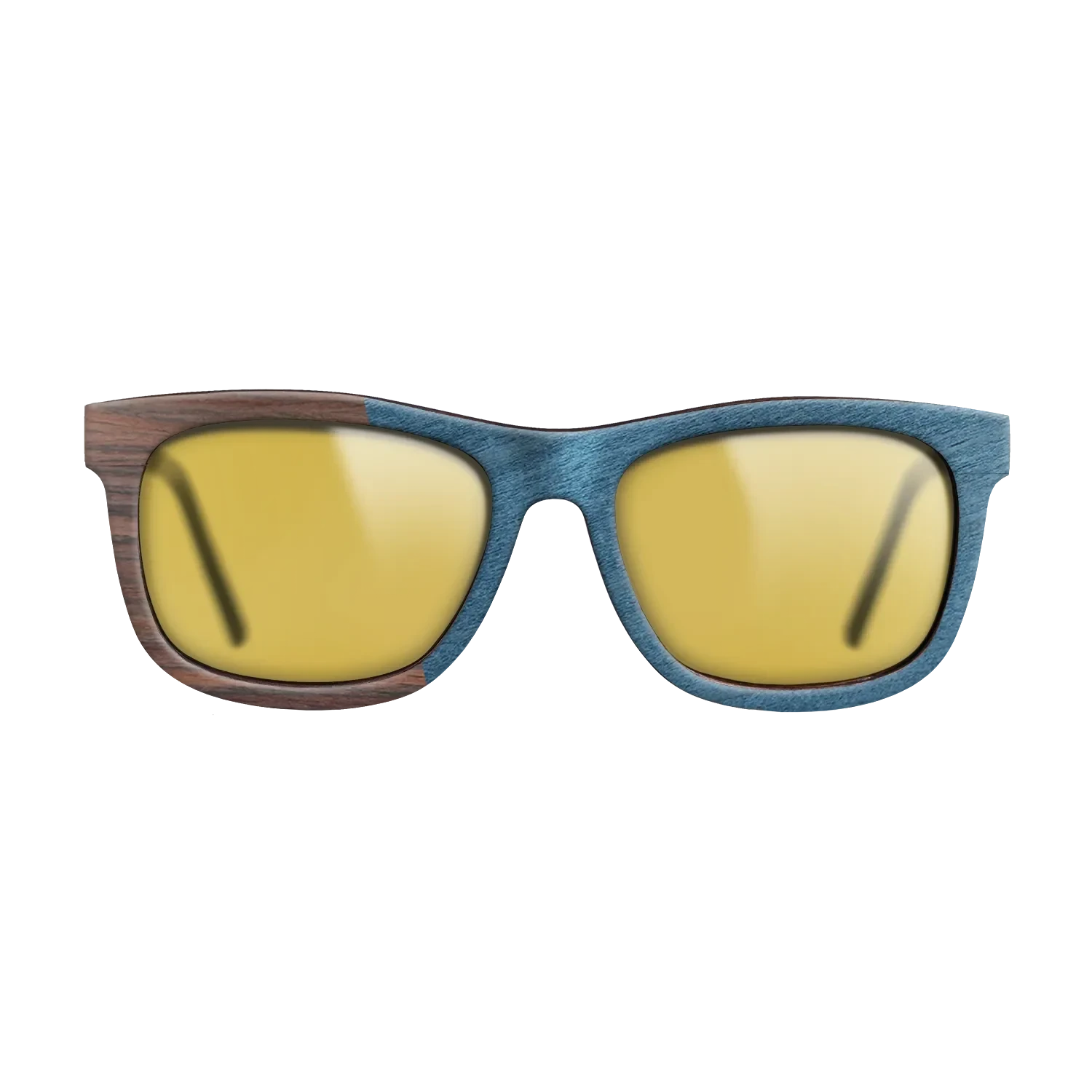 Olive Burl,Rosewood Reconstituted,Poplar Dyed: Blue Denim,Ziricote Dark Quartered: Angle Cut - The Hero - Square - SIRIS wood optic