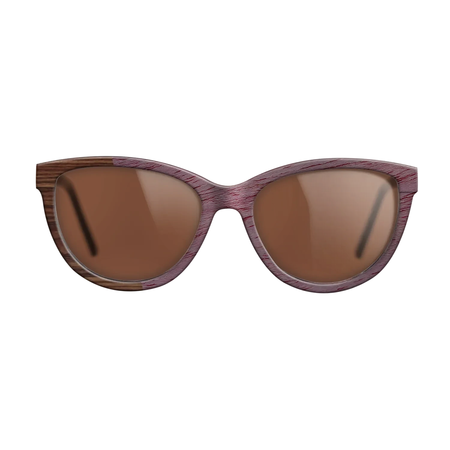 Walnut Claro Dark,Purpleheart,Santos Rosewood Dark: Angle Cut - The Maiden - Cat - SIRIS wood optic