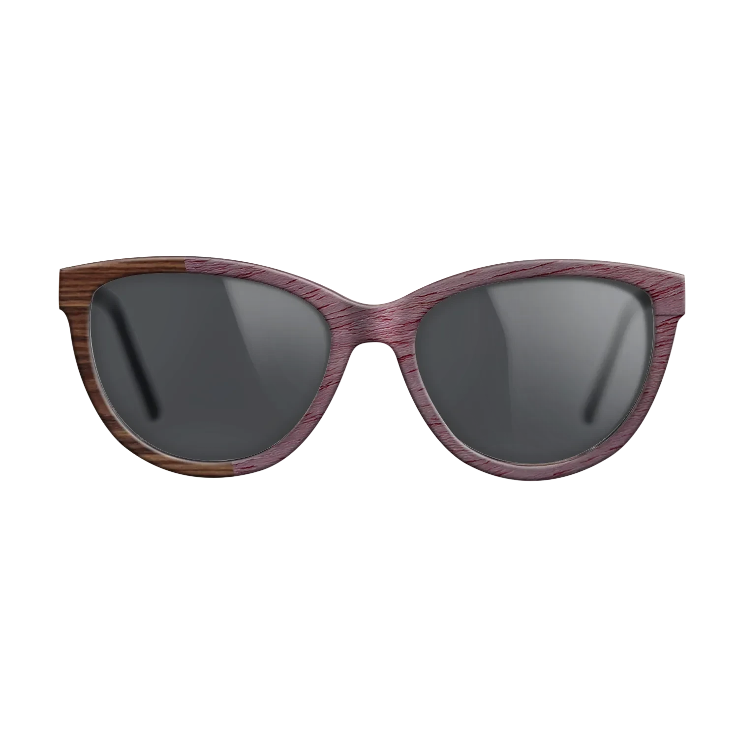 Walnut Claro Dark,Purpleheart,Santos Rosewood Dark: Angle Cut - The Maiden - Cat - SIRIS wood optic