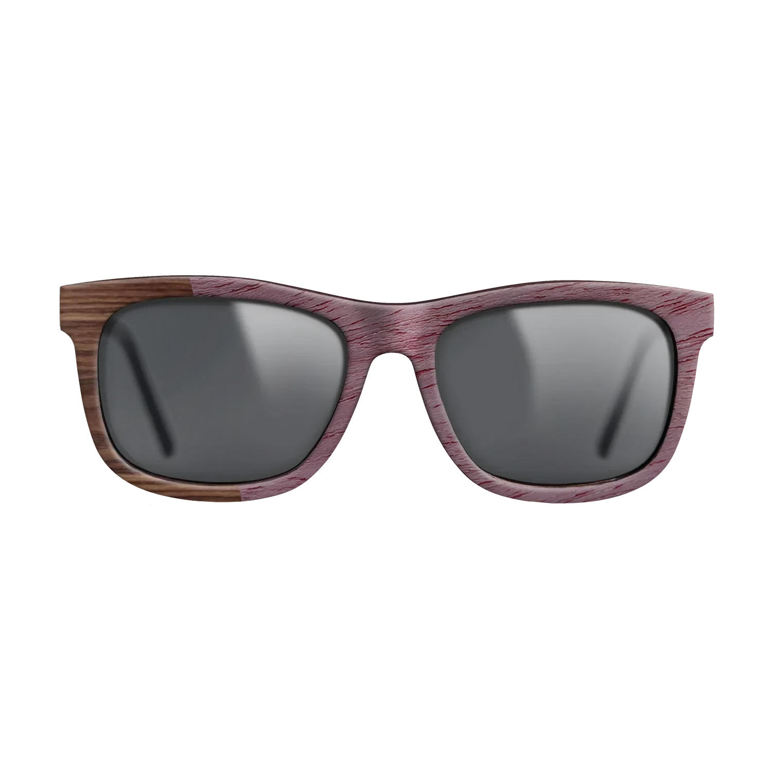 Walnut Claro Dark,Purpleheart,Santos Rosewood Dark: Angle Cut - The Hero - Square - SIRIS wood optic