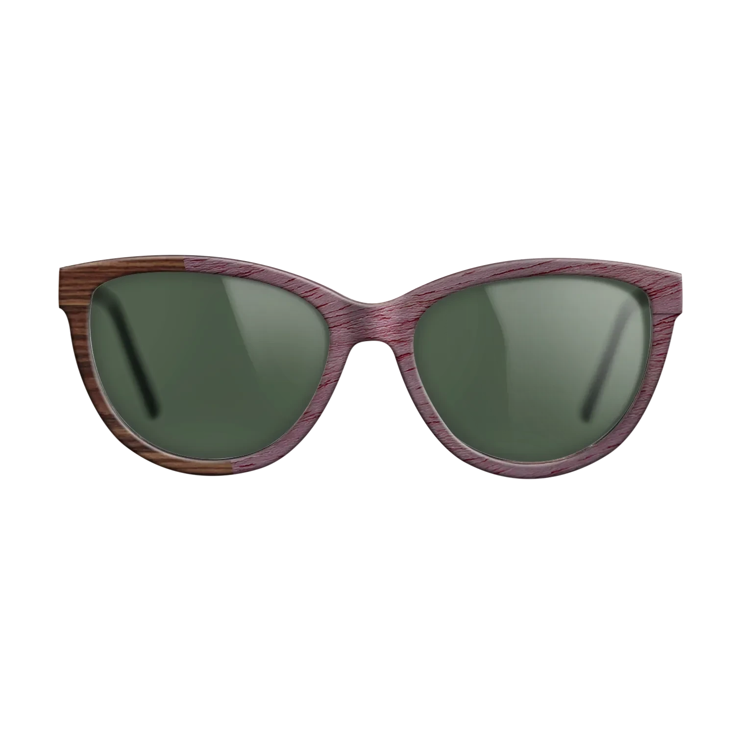 Walnut Claro Dark,Purpleheart,Santos Rosewood Dark: Angle Cut - The Maiden - Cat - SIRIS wood optic