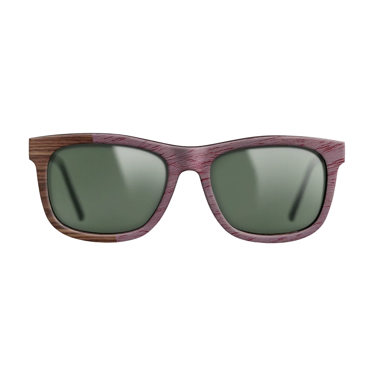 Walnut Claro Dark,Purpleheart,Santos Rosewood Dark: Angle Cut - The Hero - Square - SIRIS wood optic