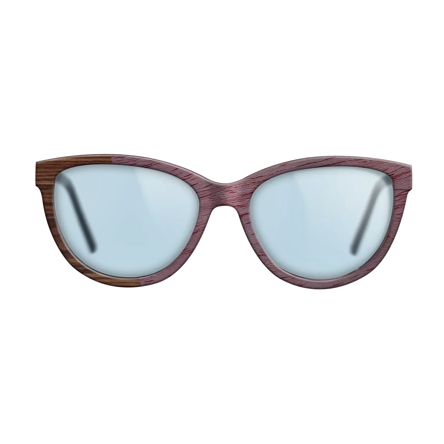 Walnut Claro Dark,Purpleheart,Santos Rosewood Dark: Angle Cut - The Maiden - Cat - SIRIS wood optic