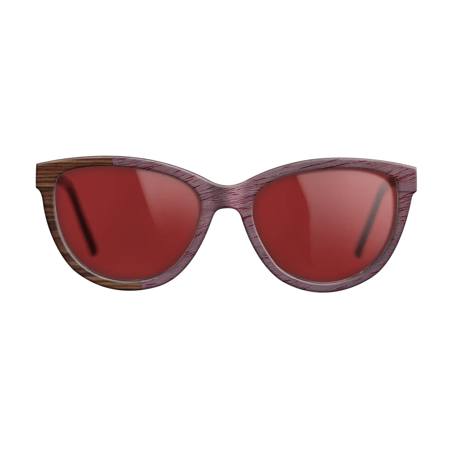 Walnut Claro Dark,Purpleheart,Santos Rosewood Dark: Angle Cut - The Maiden - Cat - SIRIS wood optic