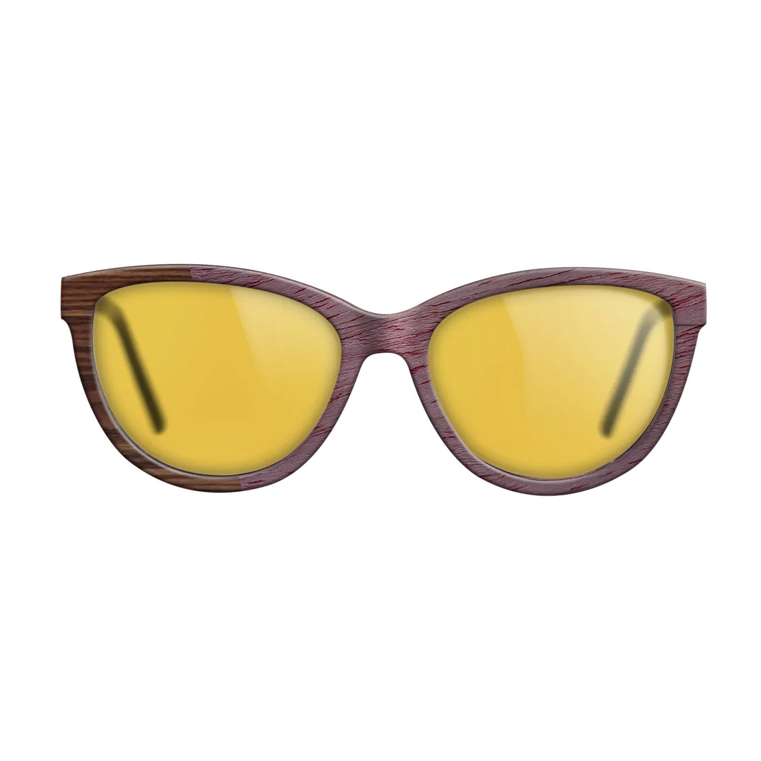 Walnut Claro Dark,Purpleheart,Santos Rosewood Dark: Angle Cut - The Maiden - Cat - SIRIS wood optic