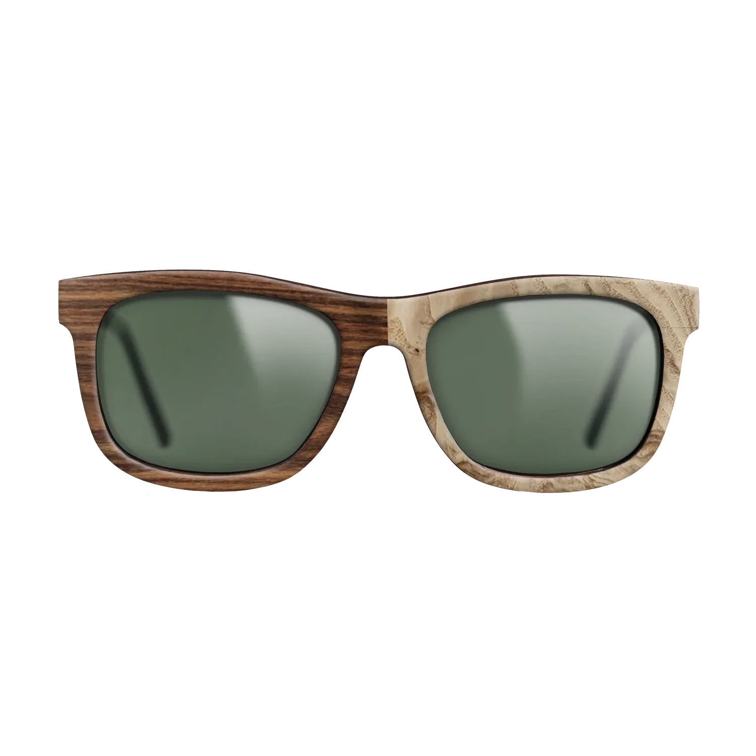 Santos Rosewood Dark,Olive Burl: Dicut - The Hero - Square - SIRIS wood optic