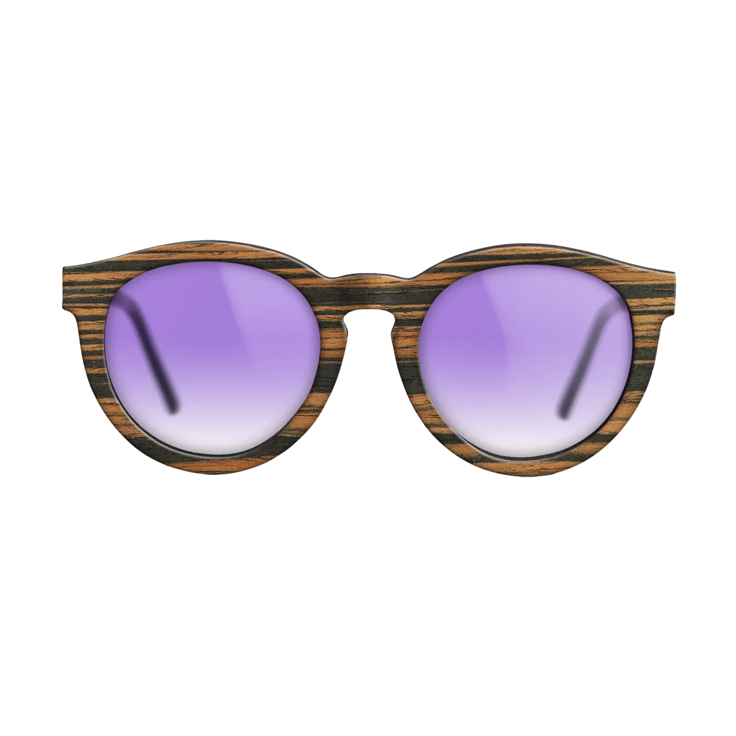 Italian Ebony,Walnut: Straight Grain: Single Cut - The Rebel - Round - SIRIS wood optic
