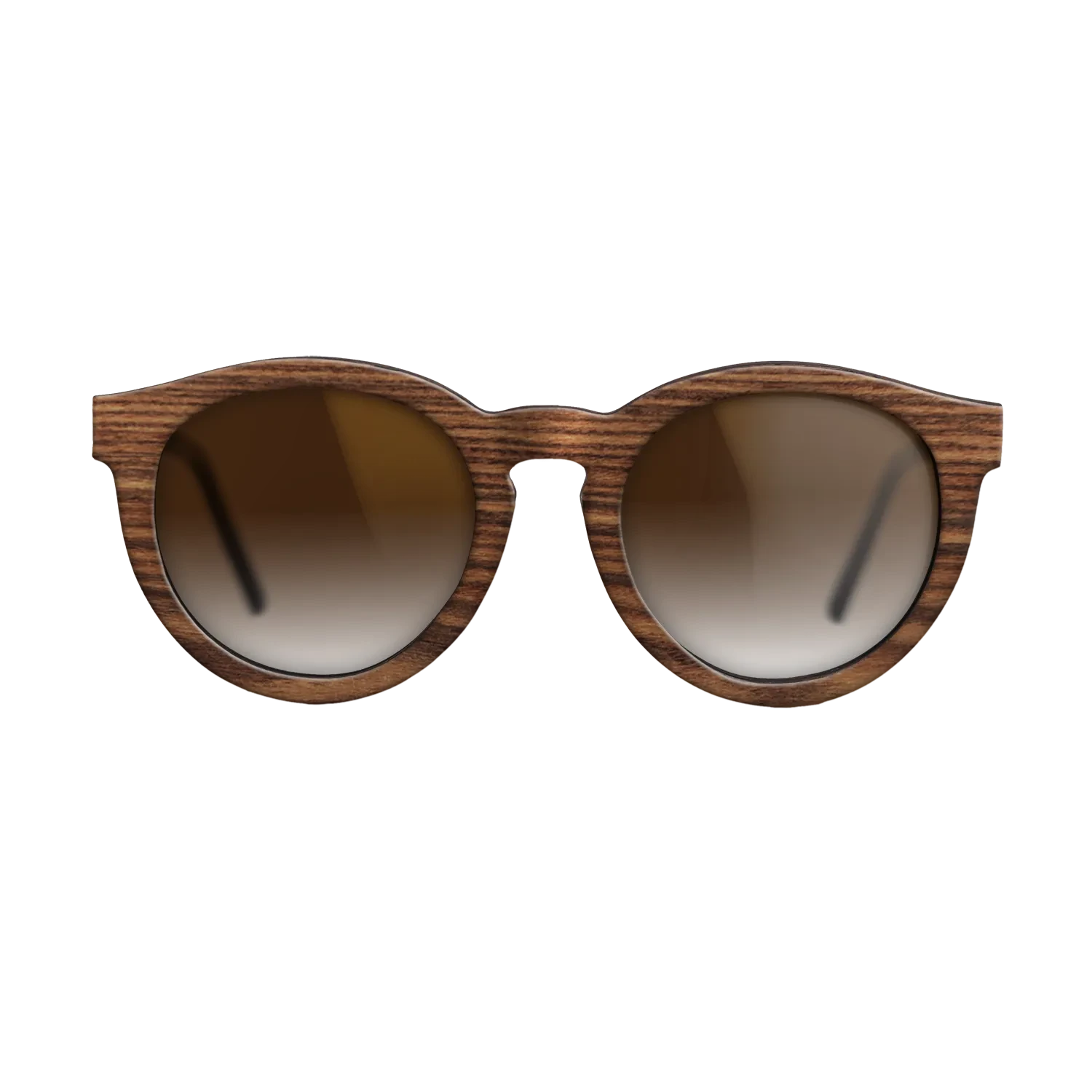 Walnut: Straight Grain,Santos Rosewood Dark: Single Cut - The Rebel - Round