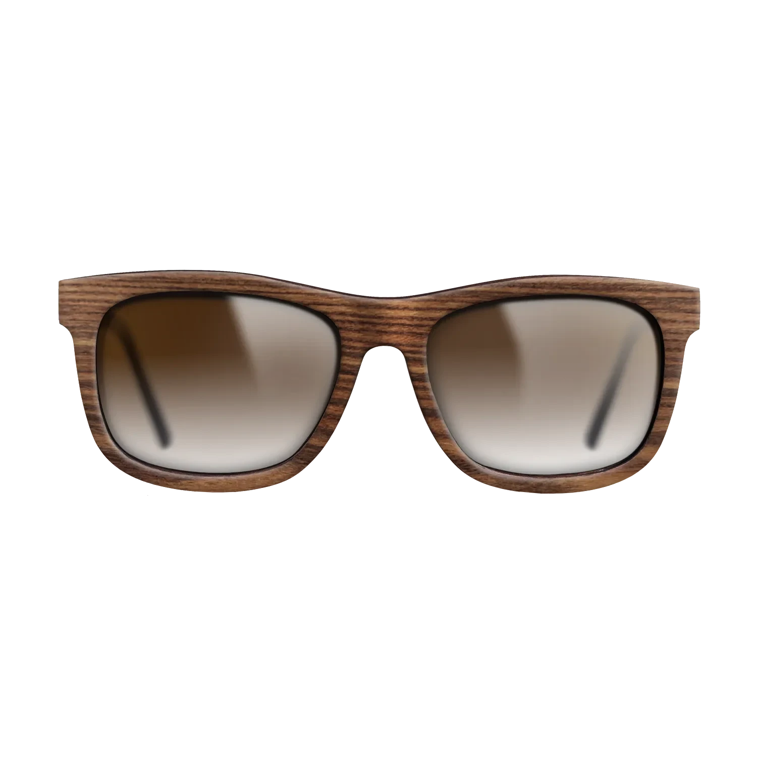 Walnut: Straight Grain,Santos Rosewood Dark: Single Cut - The Hero - Square - SIRIS wood optic