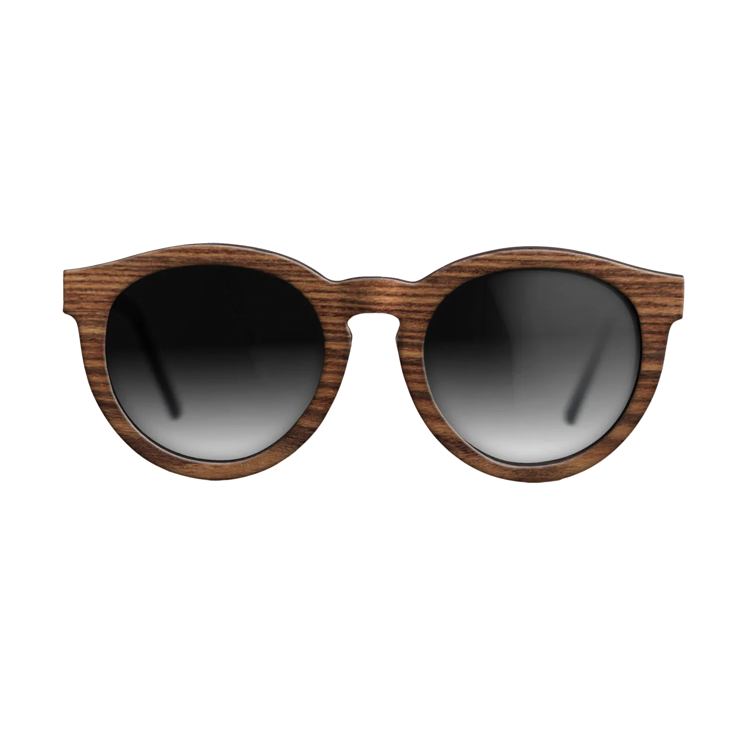 Walnut: Straight Grain,Santos Rosewood Dark: Single Cut - The Rebel - Round