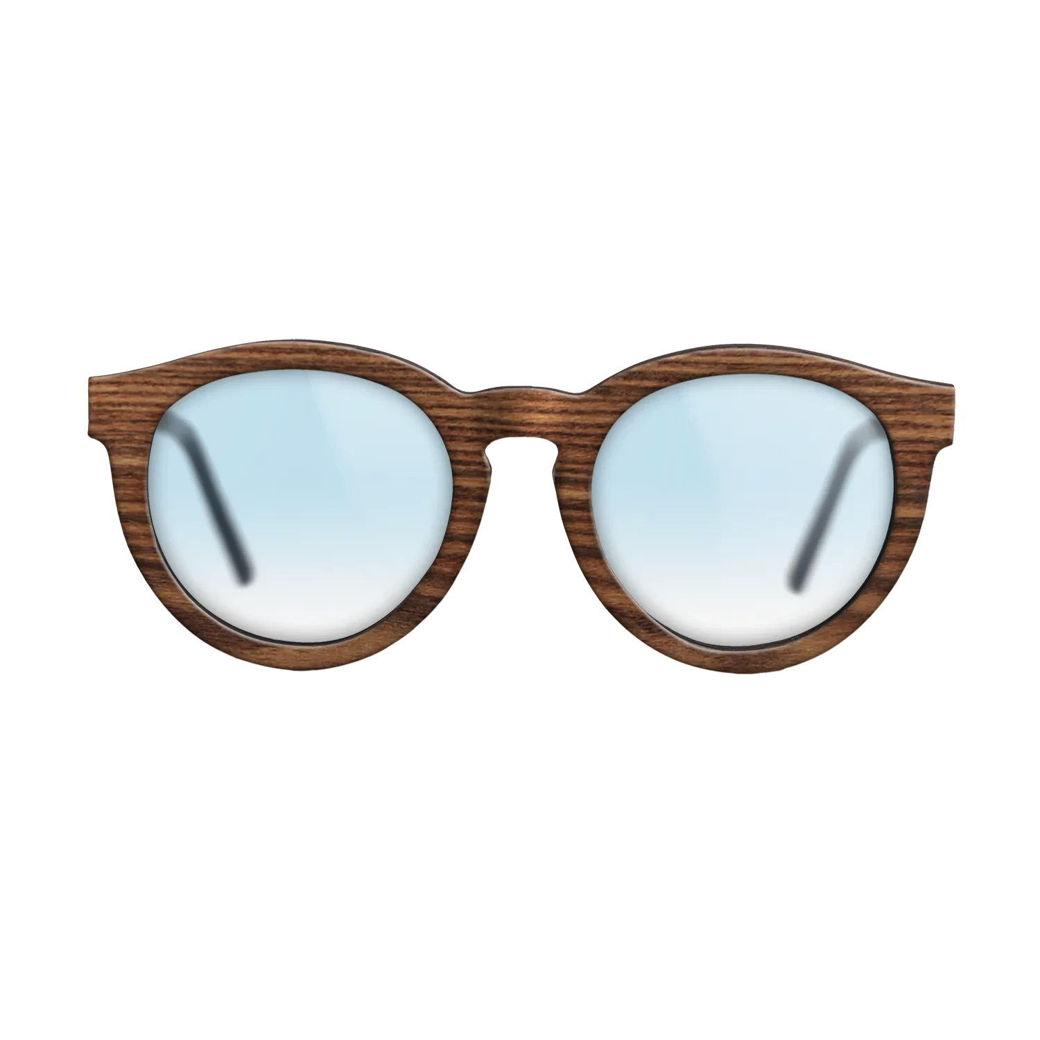 Walnut: Straight Grain,Santos Rosewood Dark: Single Cut - The Rebel - Round - SIRIS wood optic