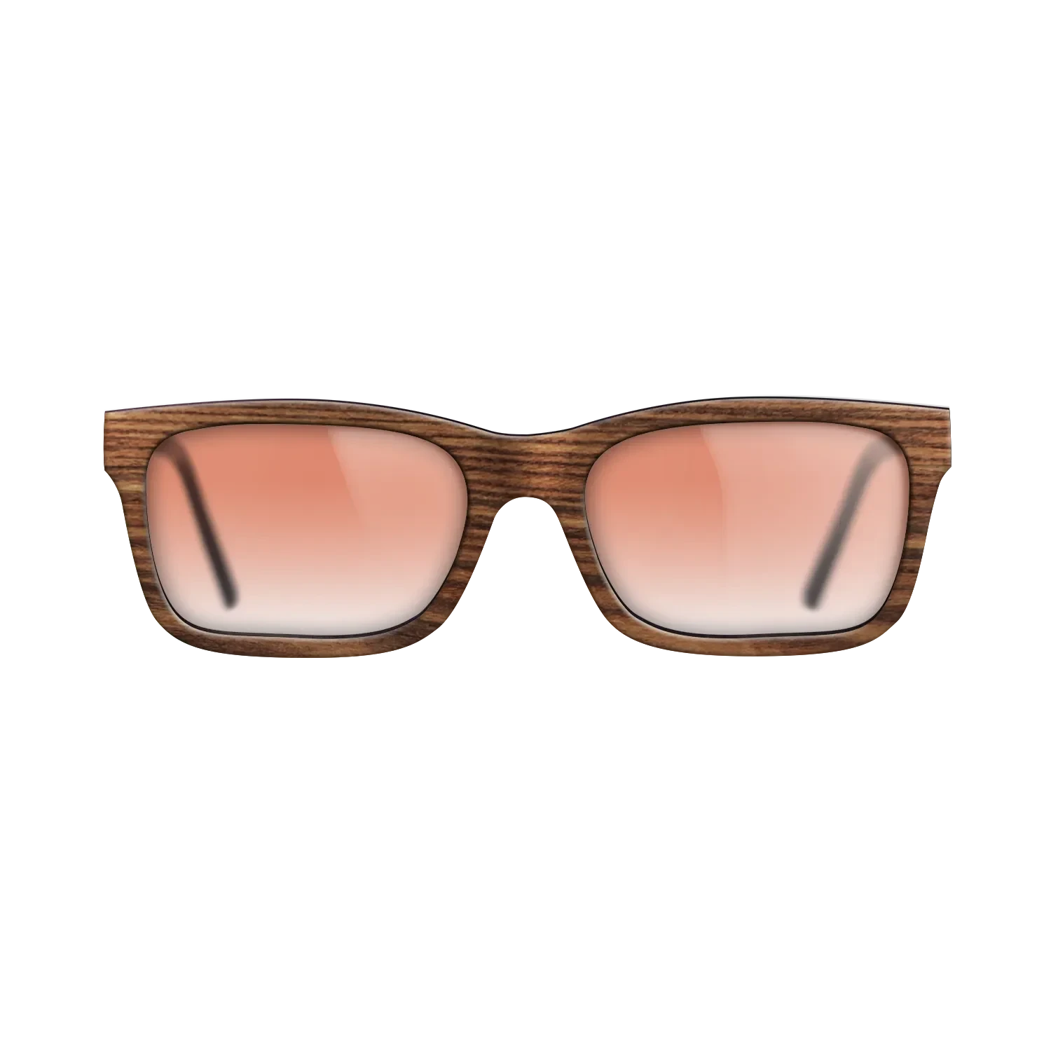 Walnut: Straight Grain,Santos Rosewood Dark: Single Cut - The Sage - Block - SIRIS wood optic