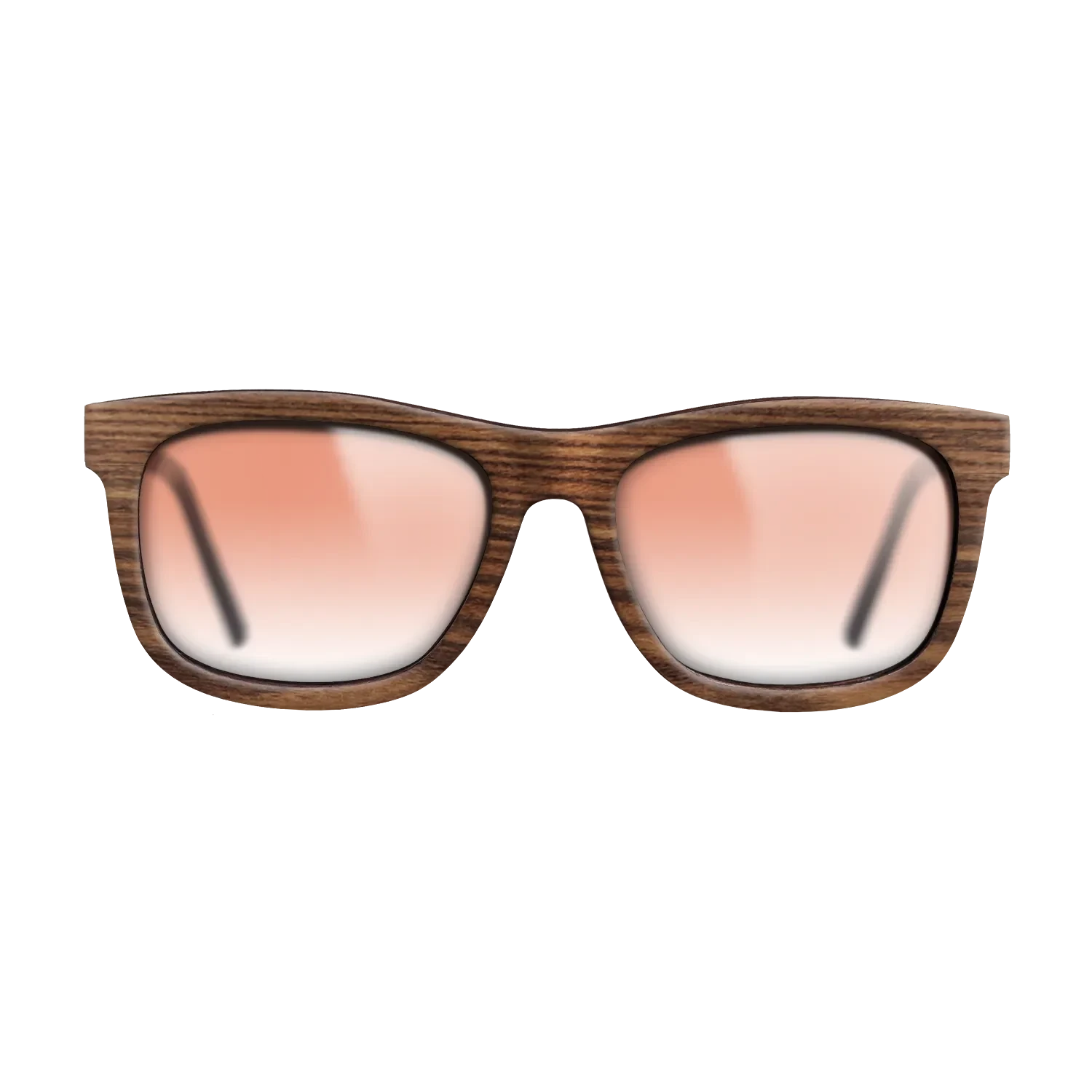 Walnut: Straight Grain,Santos Rosewood Dark: Single Cut - The Hero - Square - SIRIS wood optic