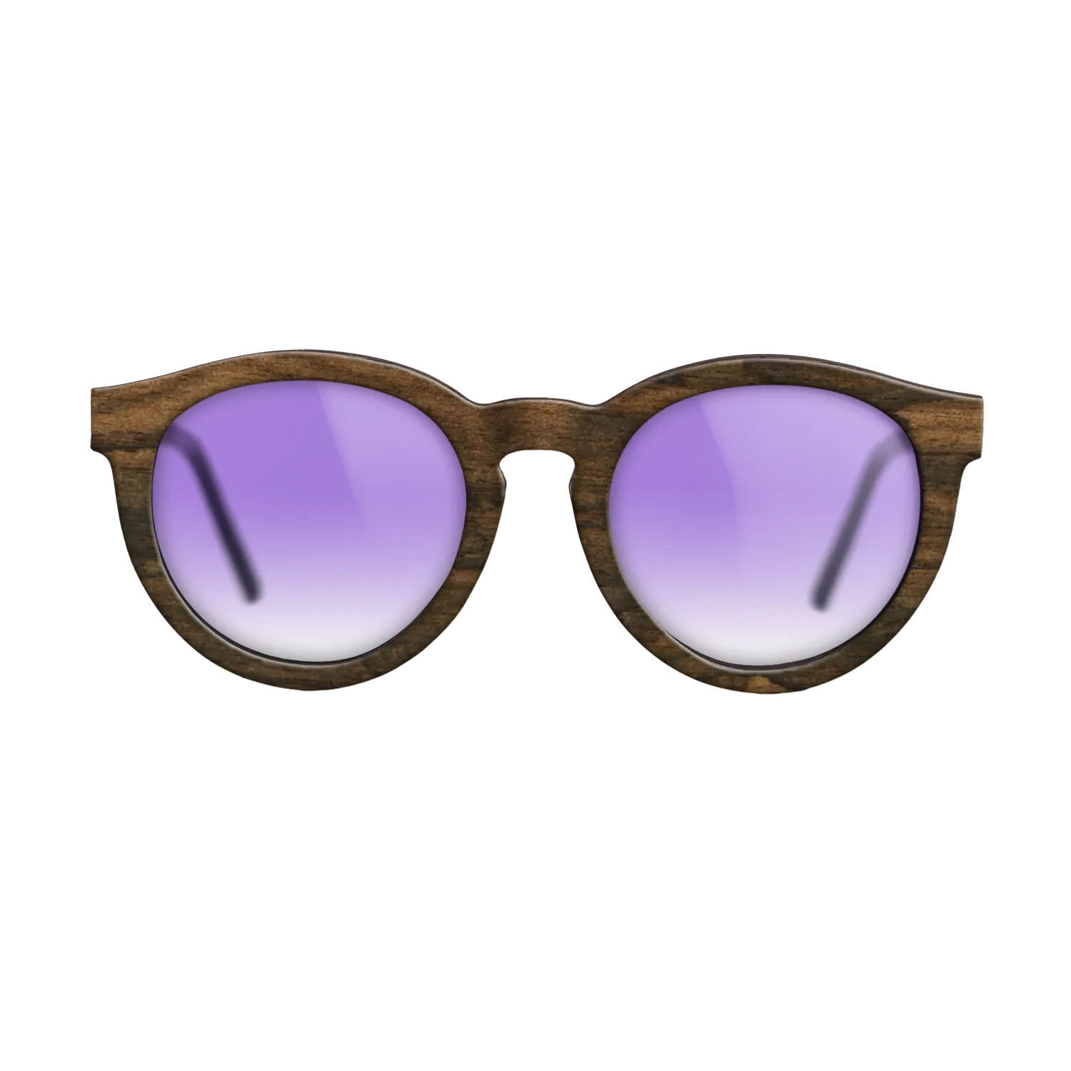 Ziricote Dark Quartered,Walnut: Straight Grain: Single Cut - The Rebel - Round - SIRIS wood optic