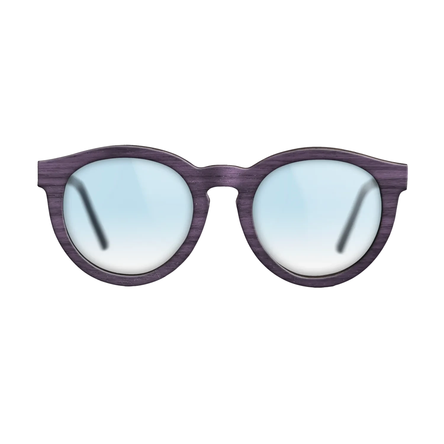 Poplar Dyed: Turquoise,Walnut: Straight Grain: Single Cut - The Rebel - Round - SIRIS wood optic