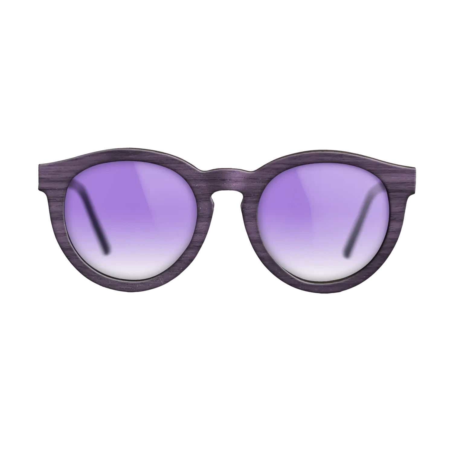 Poplar Dyed: Turquoise,Walnut: Straight Grain: Single Cut - The Rebel - Round - SIRIS wood optic