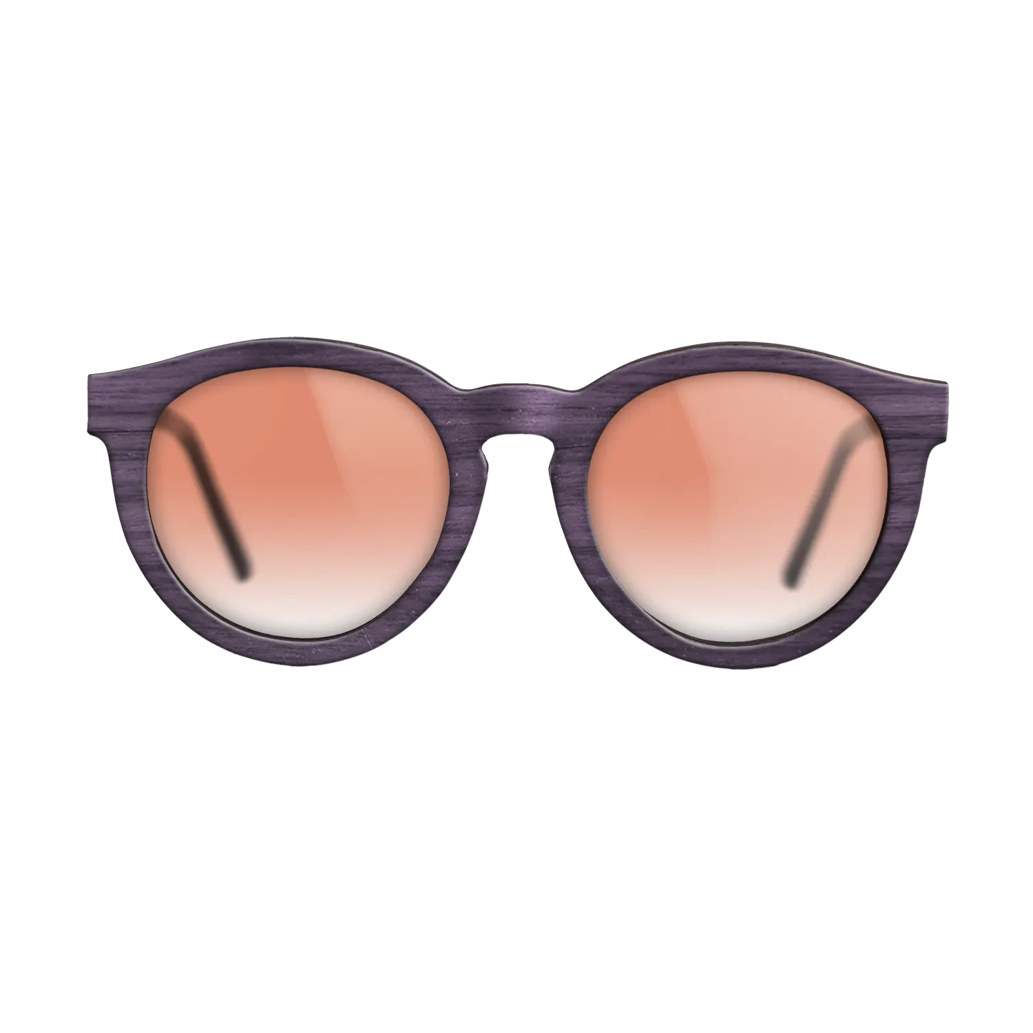 Poplar Dyed: Turquoise,Walnut: Straight Grain: Single Cut - The Rebel - Round - SIRIS wood optic