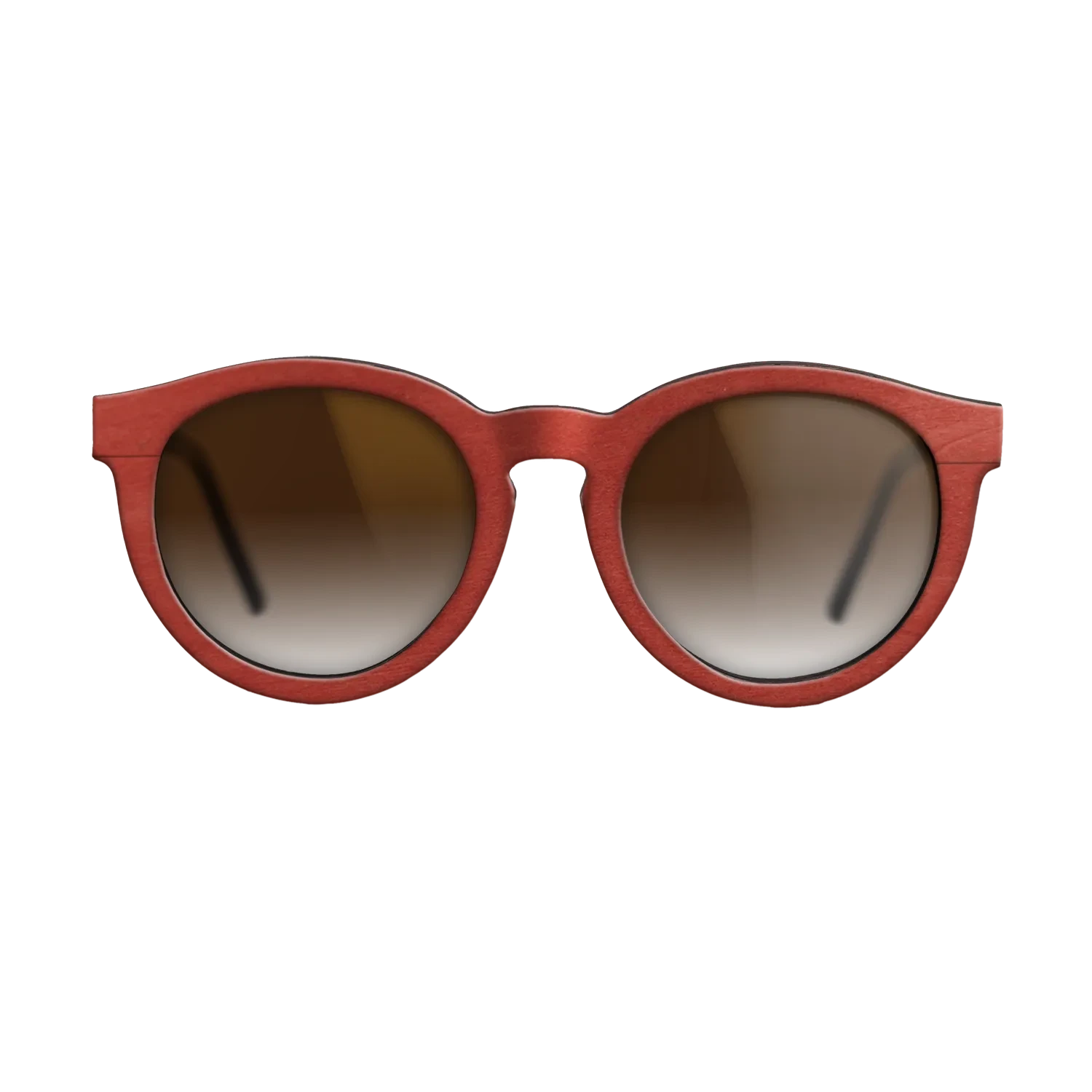 Walnut: Straight Grain,Poplar Dyed: Red: Single Cut - The Rebel - Round - Chroma - SIRIS wood optic