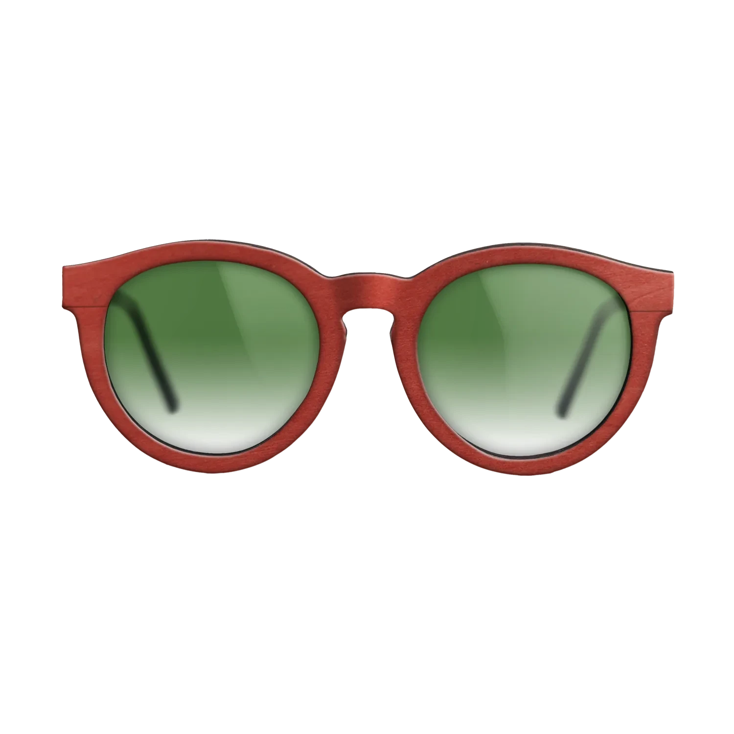 Walnut: Straight Grain,Poplar Dyed: Red: Single Cut - The Rebel - Round - Chroma - SIRIS wood optic