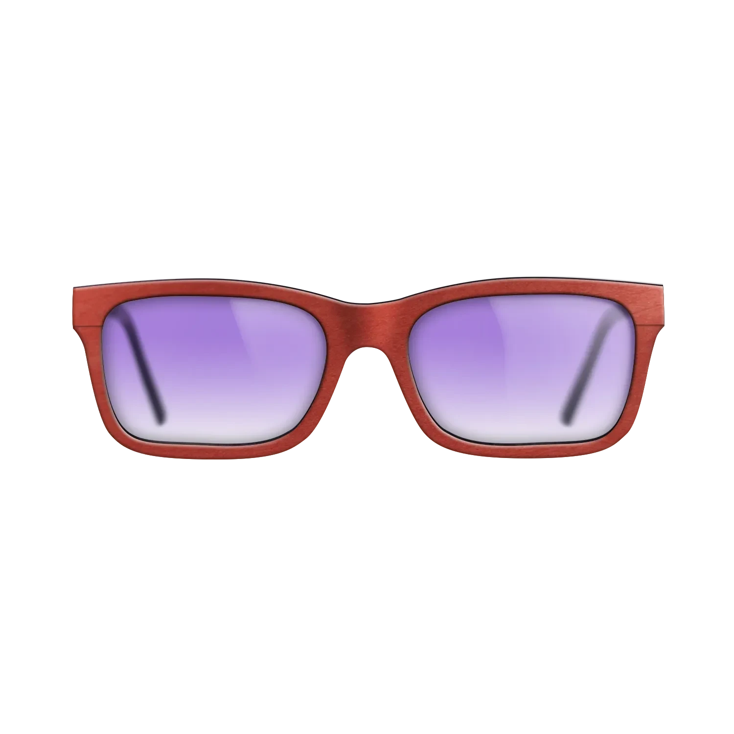 Walnut: Straight Grain,Poplar Dyed: Red: Single Cut - The Sage - Block - Chroma - SIRIS wood optic