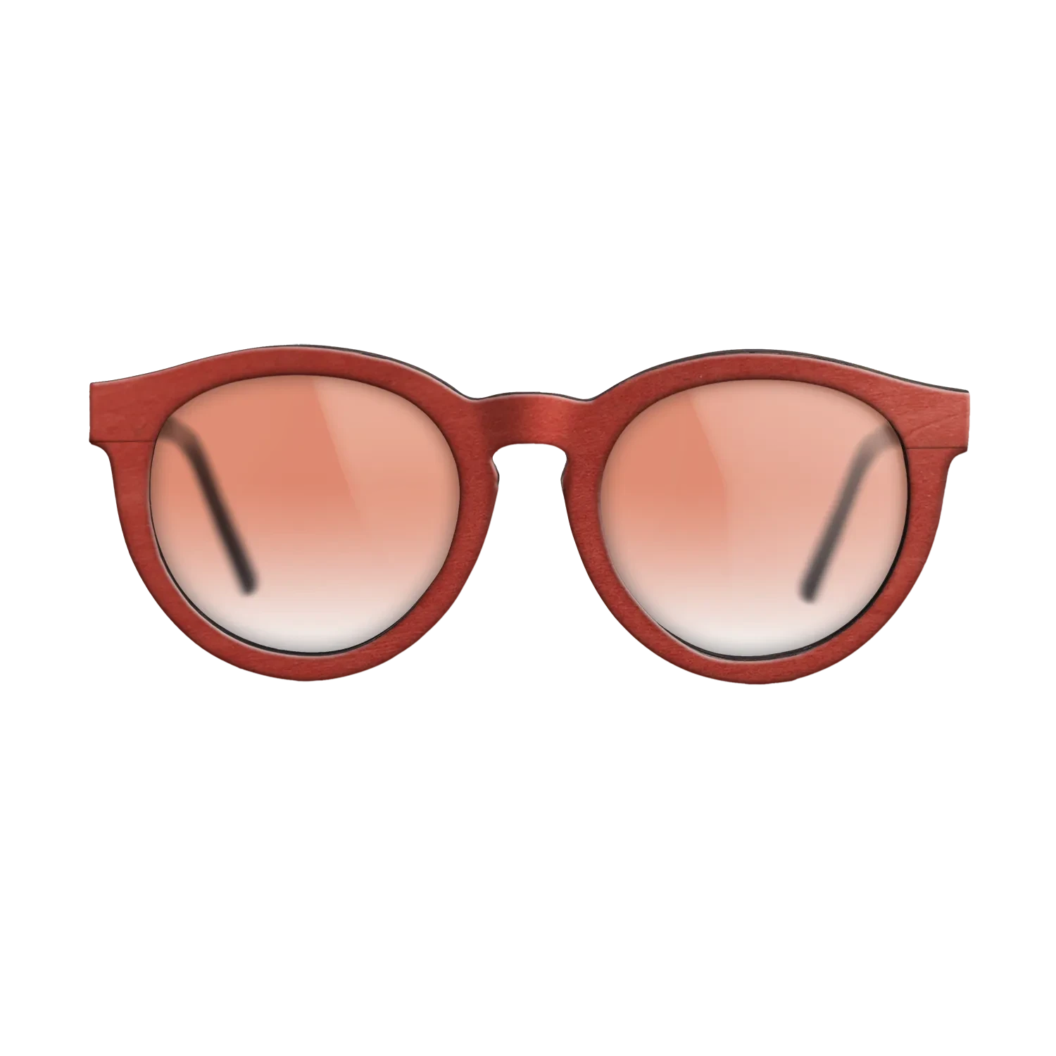 Walnut: Straight Grain,Poplar Dyed: Red: Single Cut - The Rebel - Round - Chroma - SIRIS wood optic