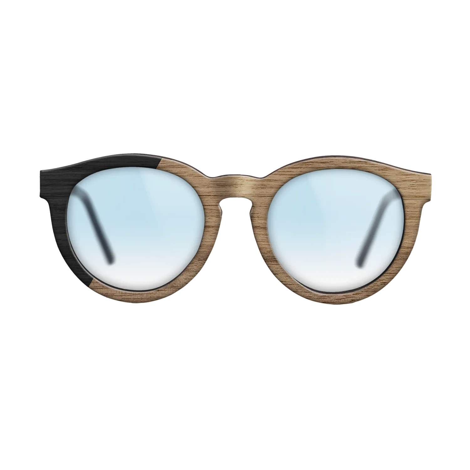 Sumi-e black dyed Straght Grain Walnut: Sumi-e - The Rebel - Round - 927 - SIRIS wood optic