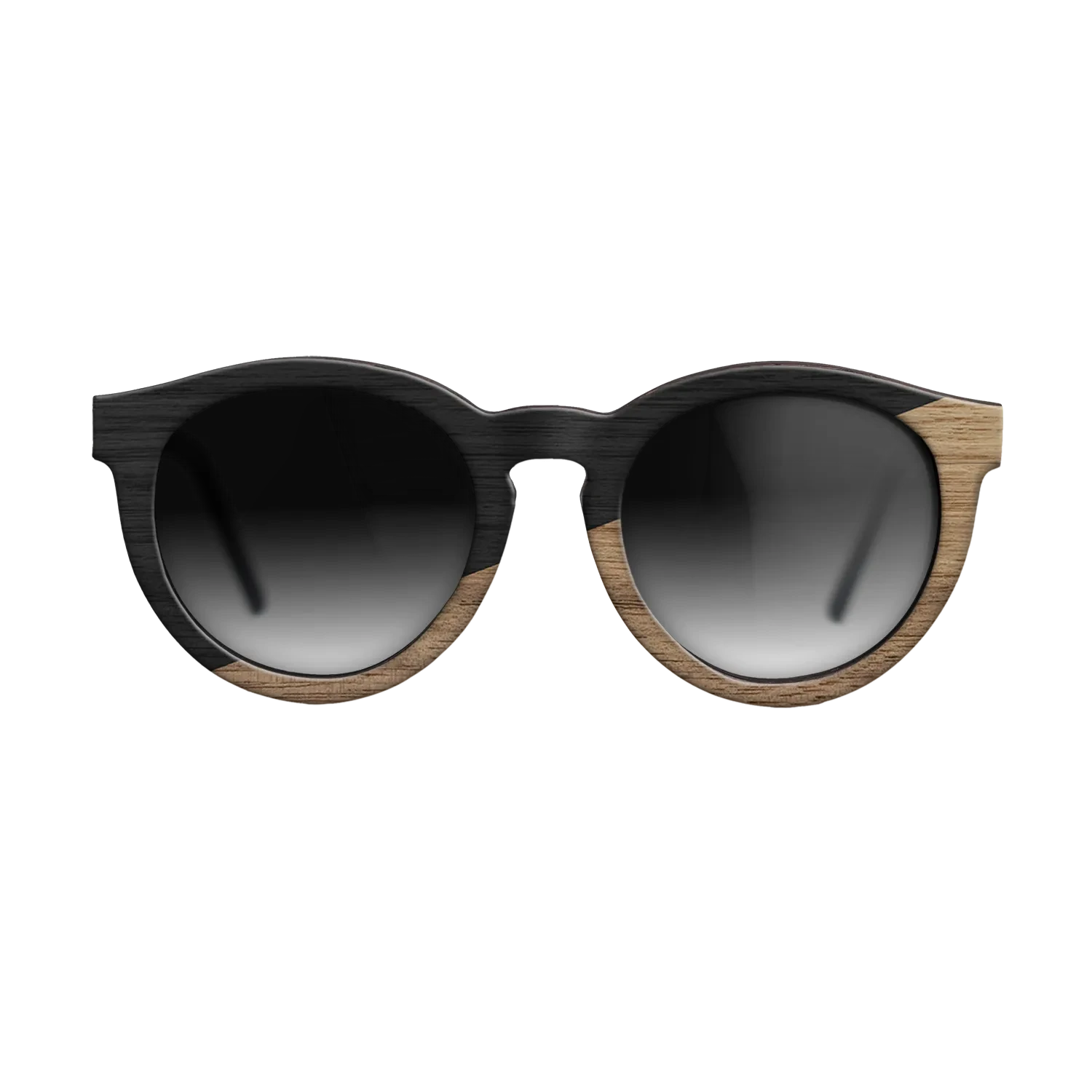 Sumi-e black dyed Straght Grain Walnut: Sumi-e - The Rebel - Round - SIRIS wood optic