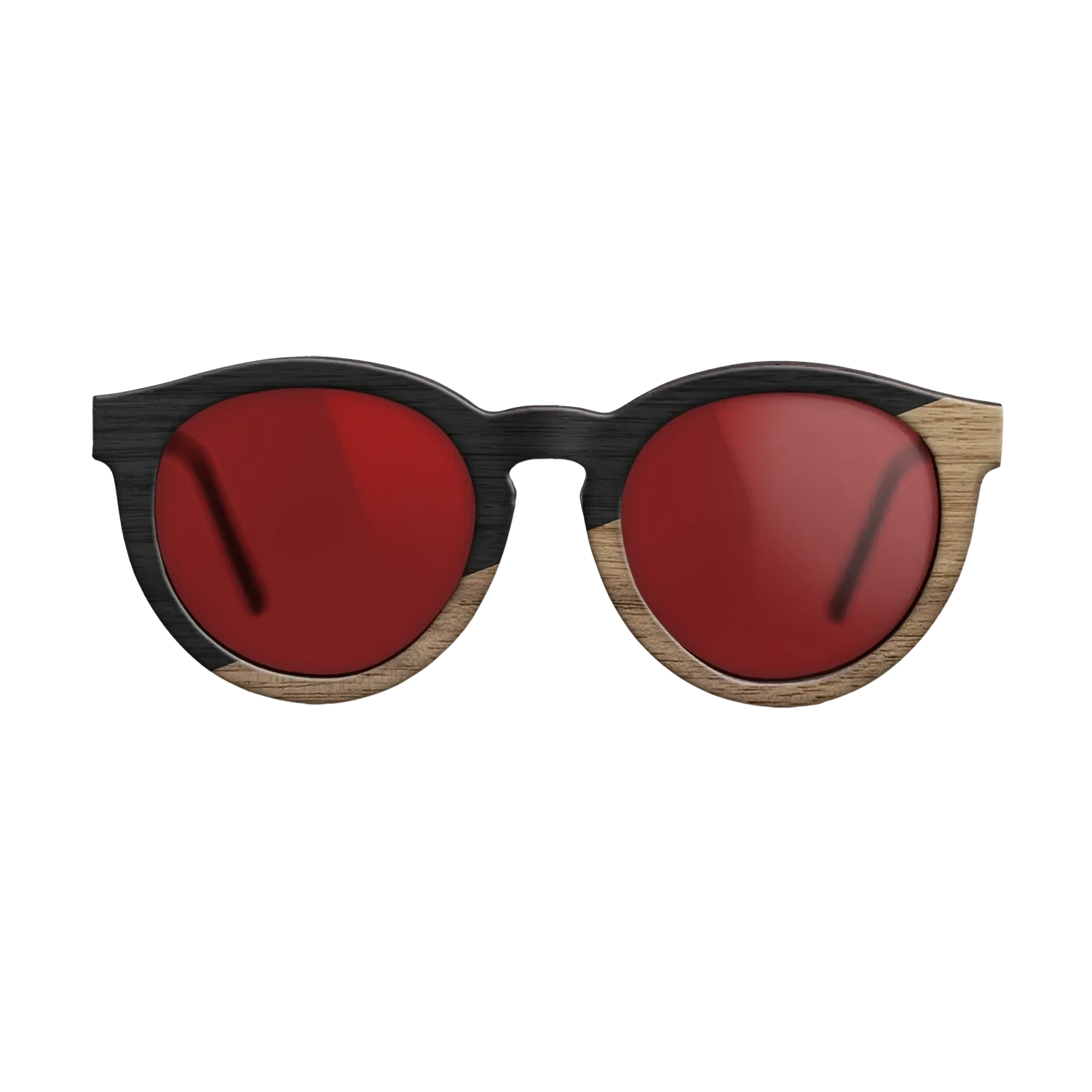 Sumi-e black dyed Straght Grain Walnut: Sumi-e - The Rebel - Round - SIRIS wood optic