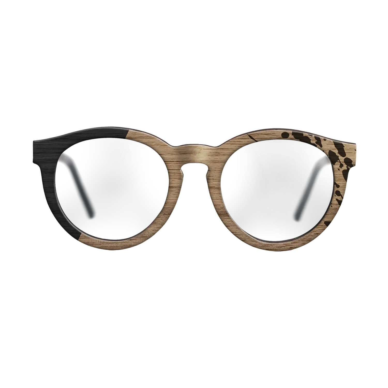 Sumi-e black dyed Straght Grain Walnut: Sumi-e - The Rebel - Round - 702 - SIRIS wood optic