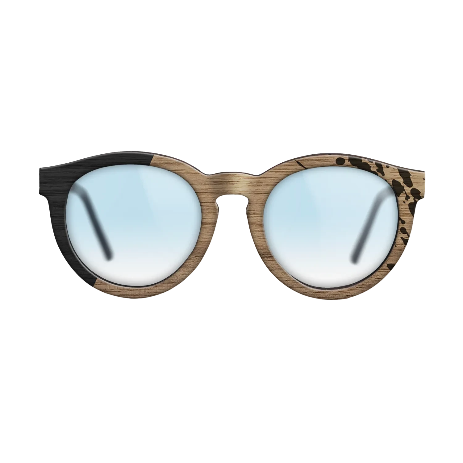 Sumi-e black dyed Straght Grain Walnut: Sumi-e - The Rebel - Round - 702 - SIRIS wood optic