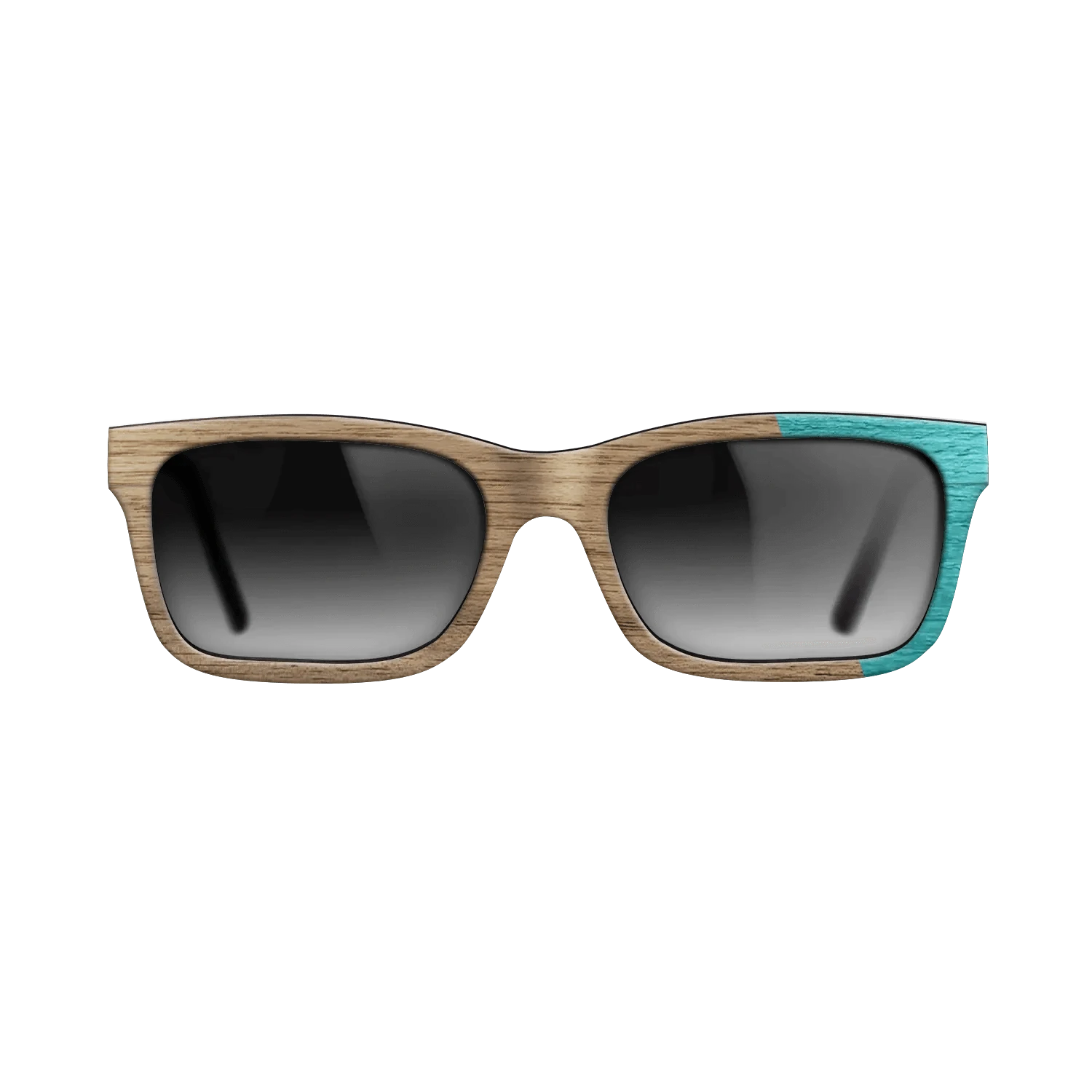 Walnut Turquoise Angle - The Sage - Rectangle - 2085  - Chroma - SIRIS wood optic
