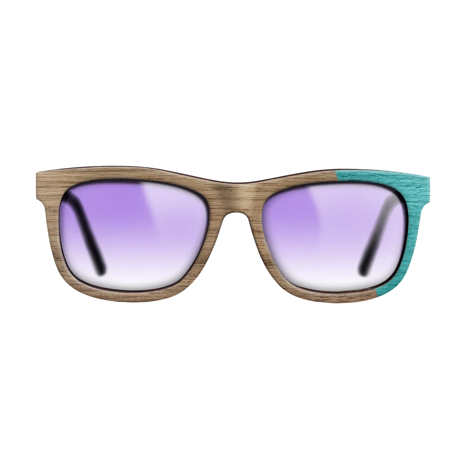 Walnut Turquoise Angle - The Hero - Square - 2085  - Chroma - SIRIS wood optic