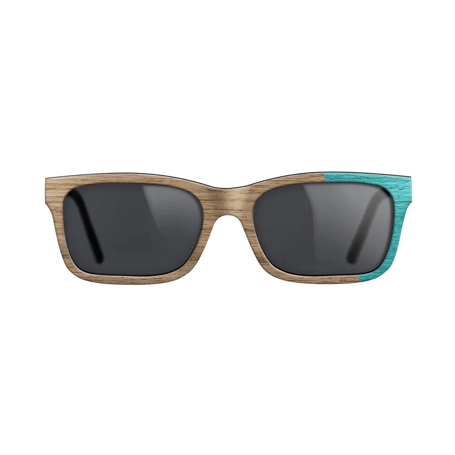 Walnut Turquoise Angle - The Sage - Rectangle - 2085  - Chroma - SIRIS wood optic