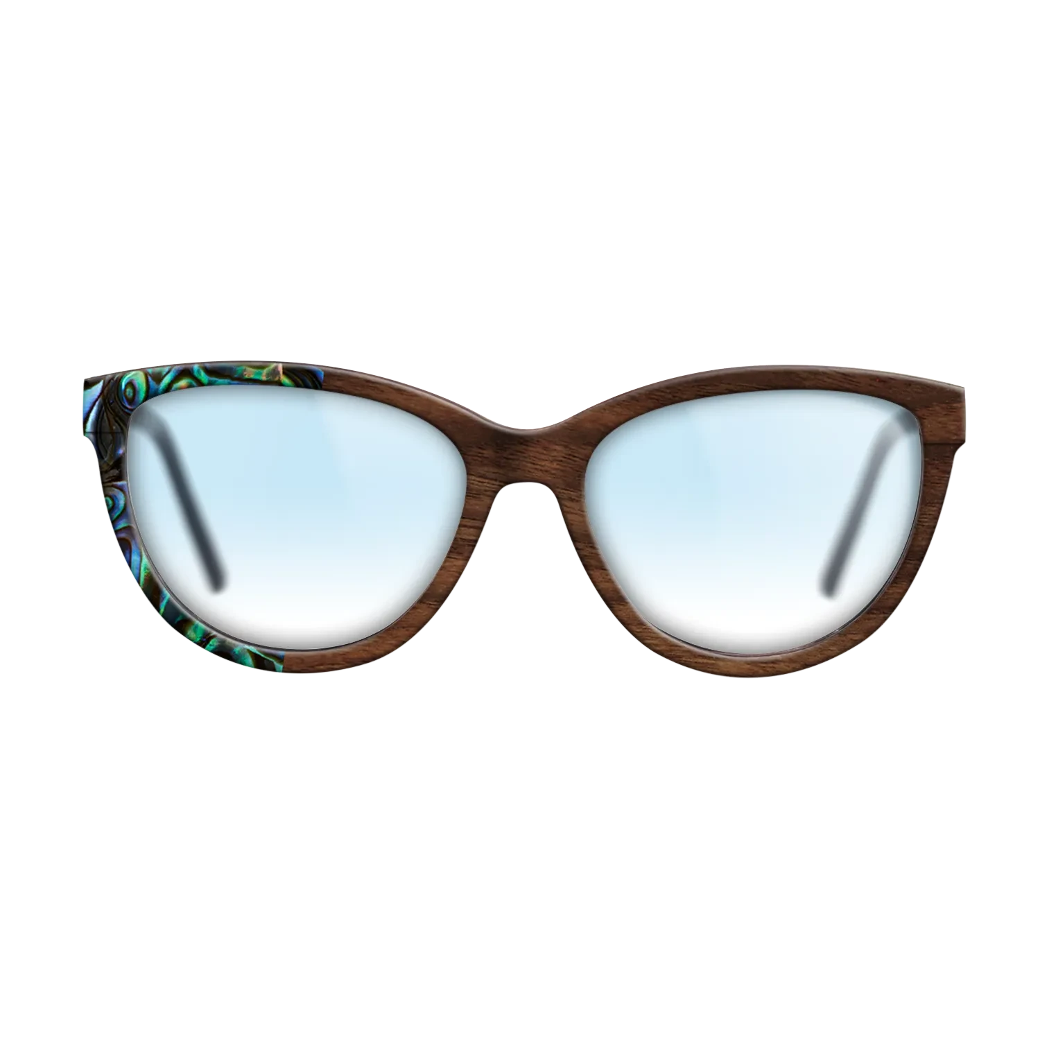 Olive Burl,Abalone Shell,Walnut Claro Dark,Italian Ebony: Patch - The Maiden - Cat - SIRIS wood optic