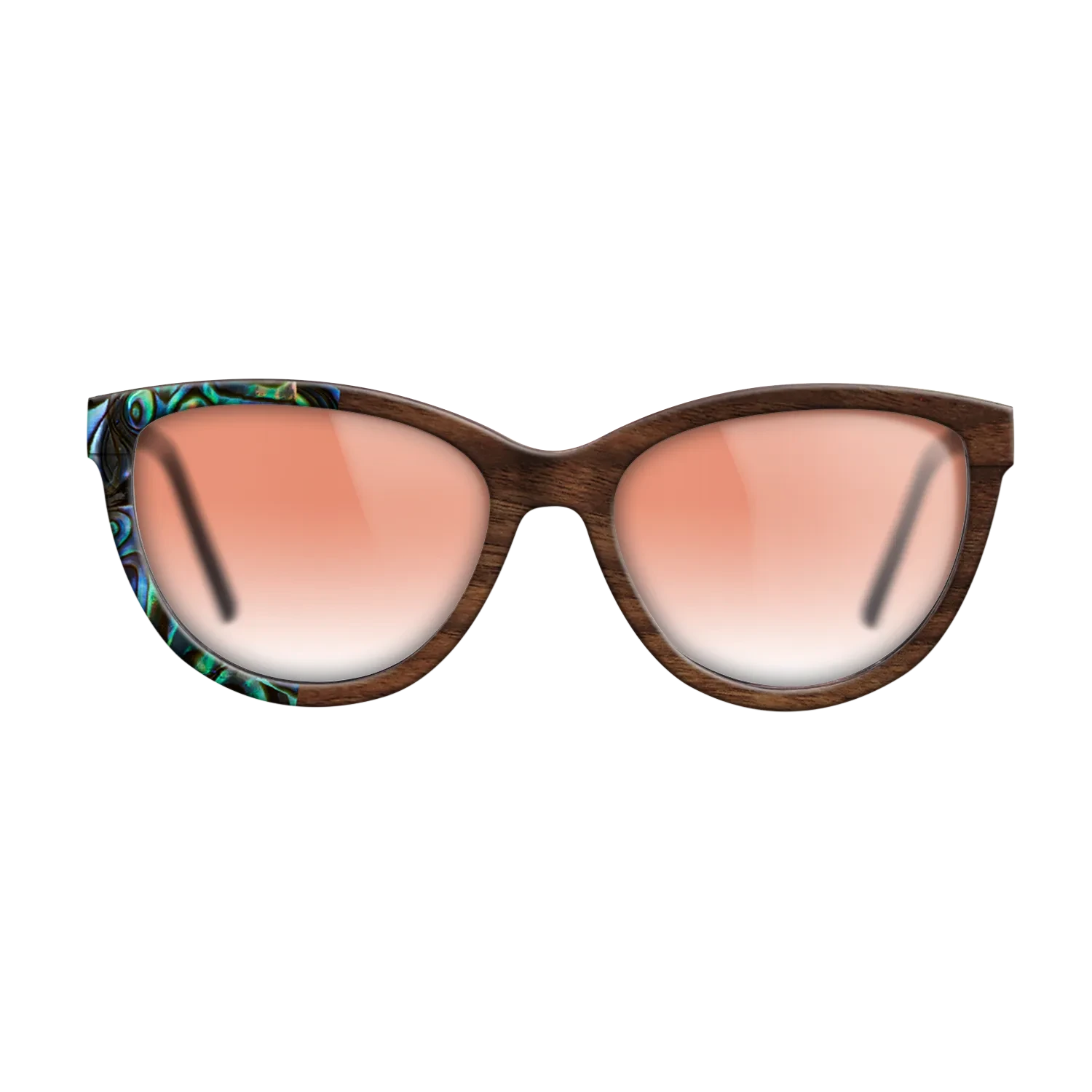 Olive Burl,Abalone Shell,Walnut Claro Dark,Italian Ebony: Patch - The Maiden - Cat - SIRIS wood optic