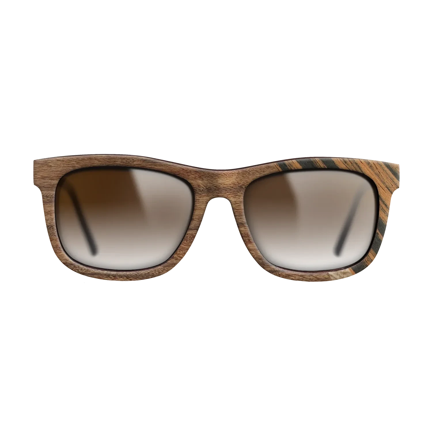 Italian Ebony,Santos Rosewood Dark,Olive Burl: Angle Cut - The Hero - Square - SIRIS wood optic