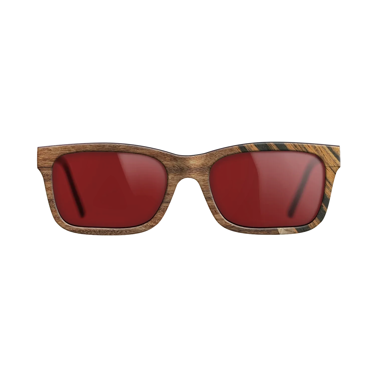 Italian Ebony,Santos Rosewood Dark,Olive Burl: Angle Cut - The Sage - Rectangle - SIRIS wood optic
