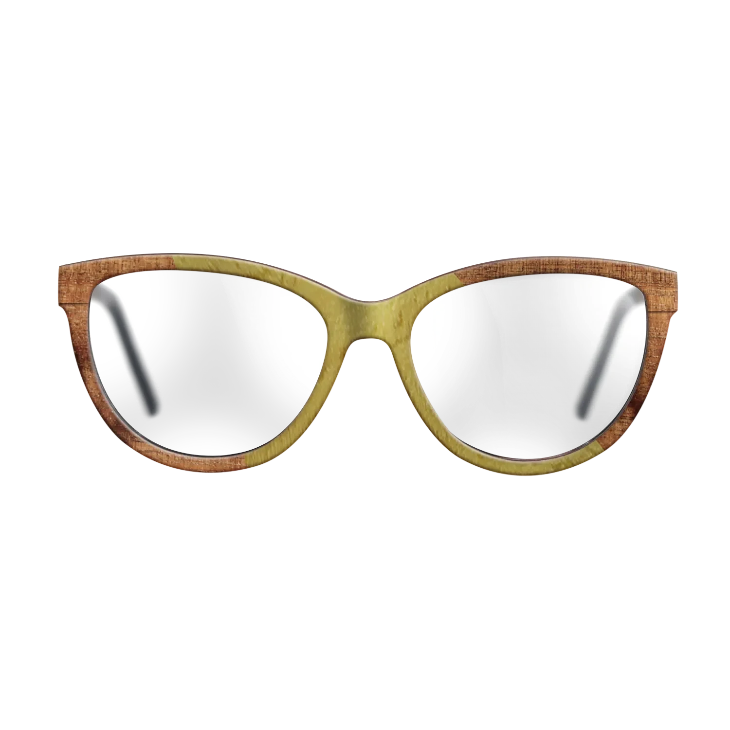 Walnut Burl,Poplar Dyed: Yellow,Koa: Angle Cut - The Maiden - Cat - SIRIS wood optic