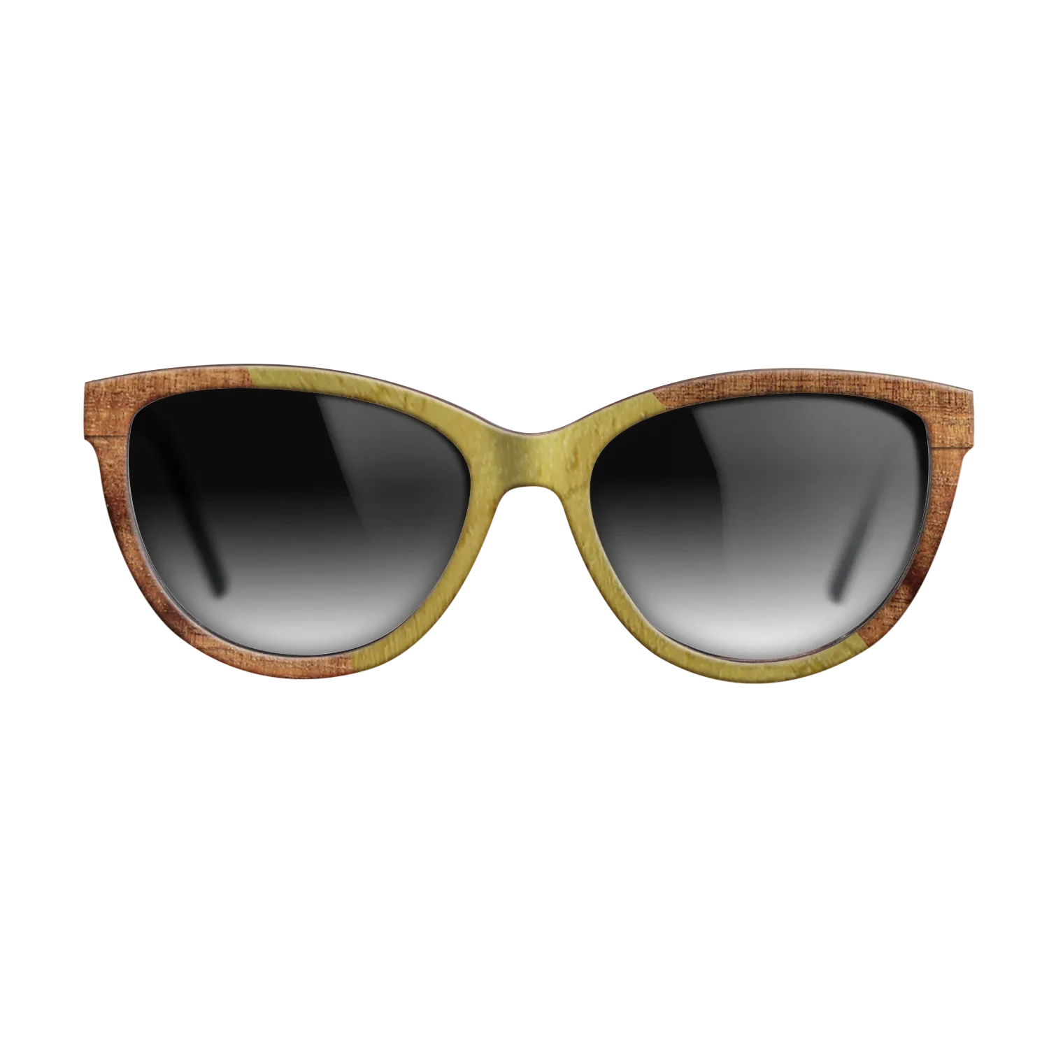 Walnut Burl,Poplar Dyed: Yellow,Koa: Angle Cut - The Maiden - Cat - SIRIS wood optic