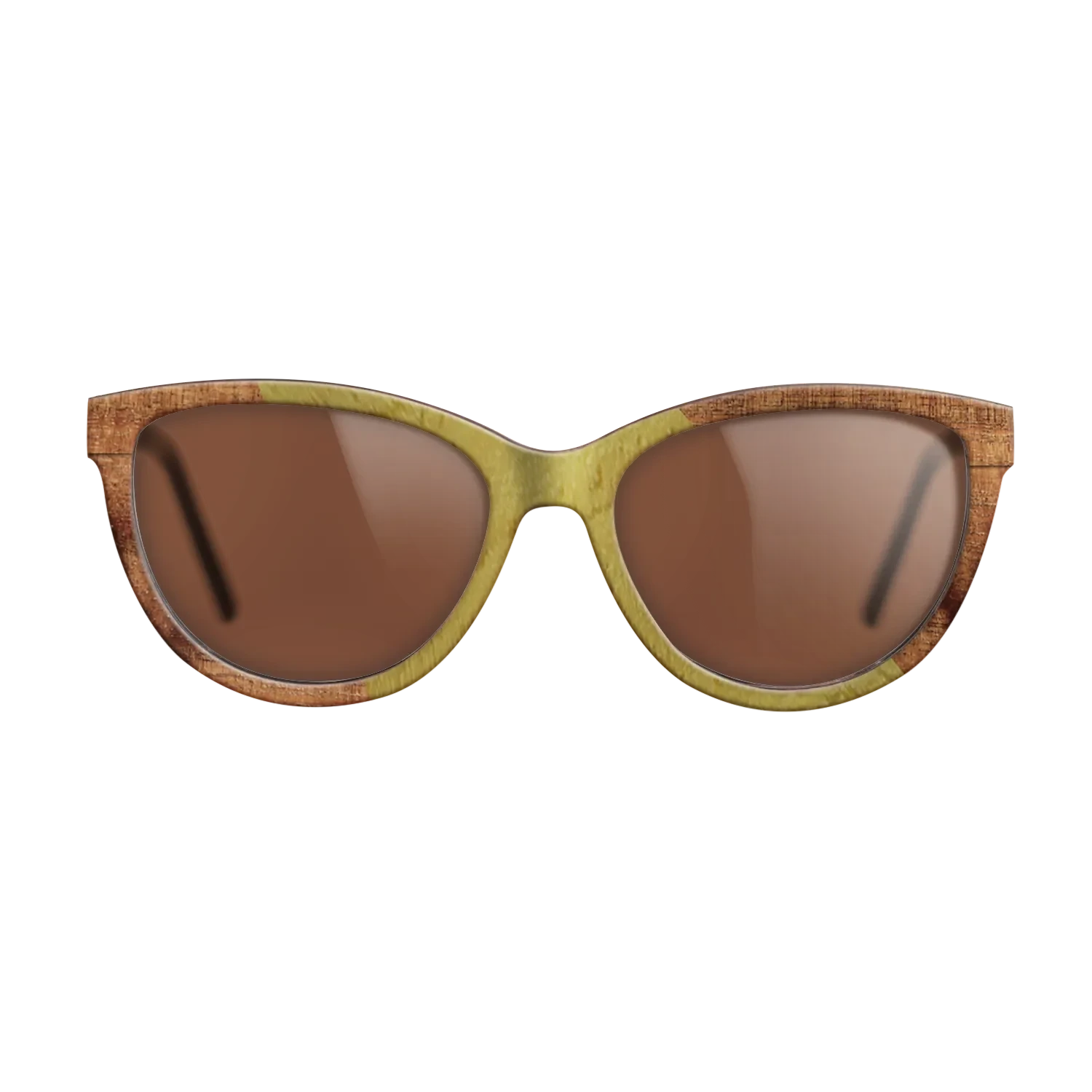 Walnut Burl,Poplar Dyed: Yellow,Koa: Angle Cut - The Maiden - Cat - SIRIS wood optic