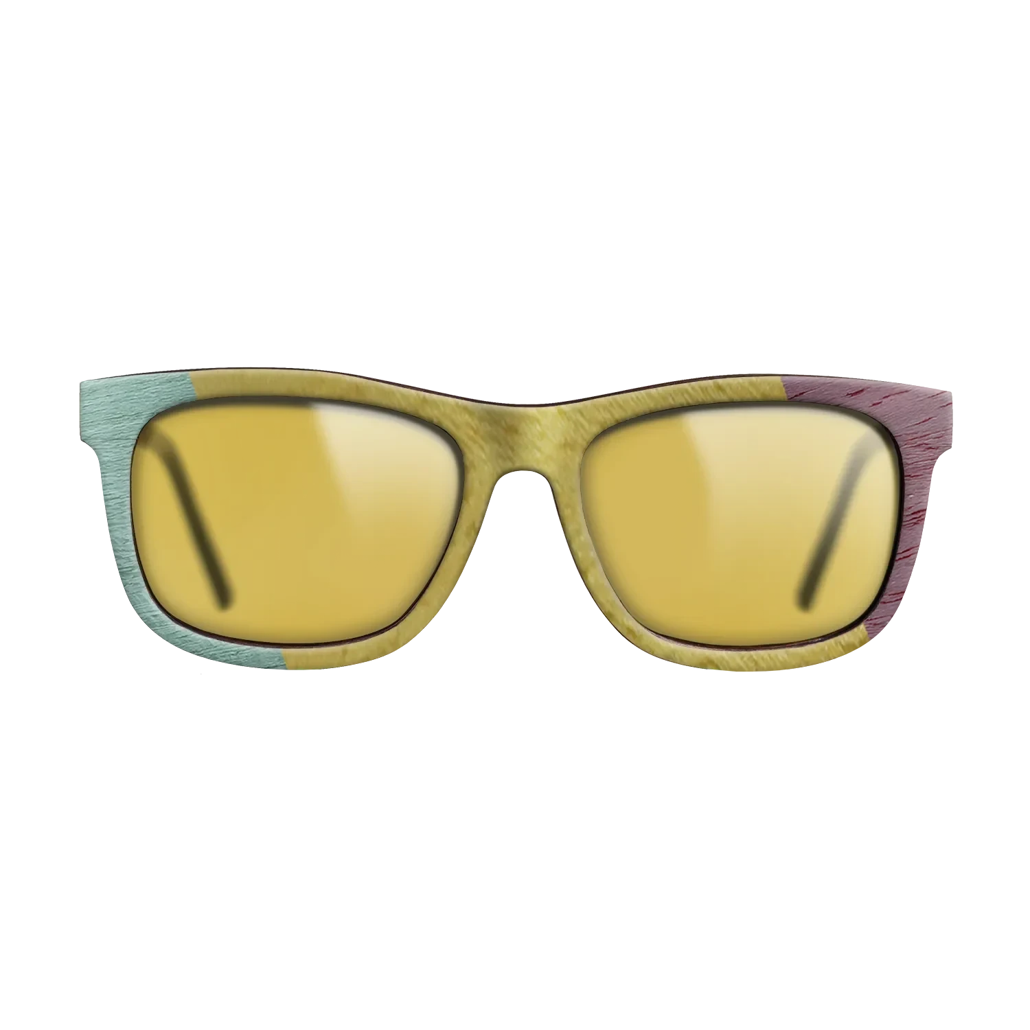Poplar Dyed: Grey,Poplar Dyed: Yellow,Poplar Dyed: Red,Poplar Dyed: Purple: Angle Cut - The Hero - Square - SIRIS wood optic