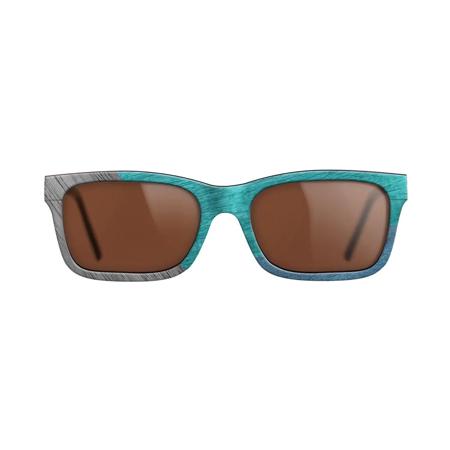 Poplar Dyed: Blue Denim,Poplar Dyed: Turquoise,Poplar Dyed: Grey,Poplar Dyed: Red: Angle Cut - The Sage - Rectangle - SIRIS wood optic