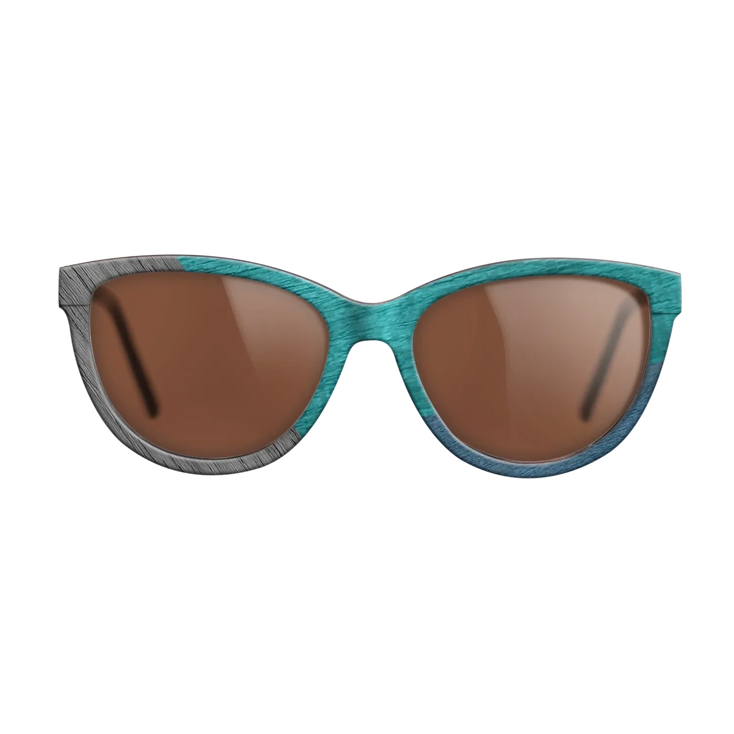 Poplar Dyed: Blue Denim,Poplar Dyed: Turquoise,Poplar Dyed: Grey,Poplar Dyed: Red: Angle Cut - The Maiden - Cat - SIRIS wood optic