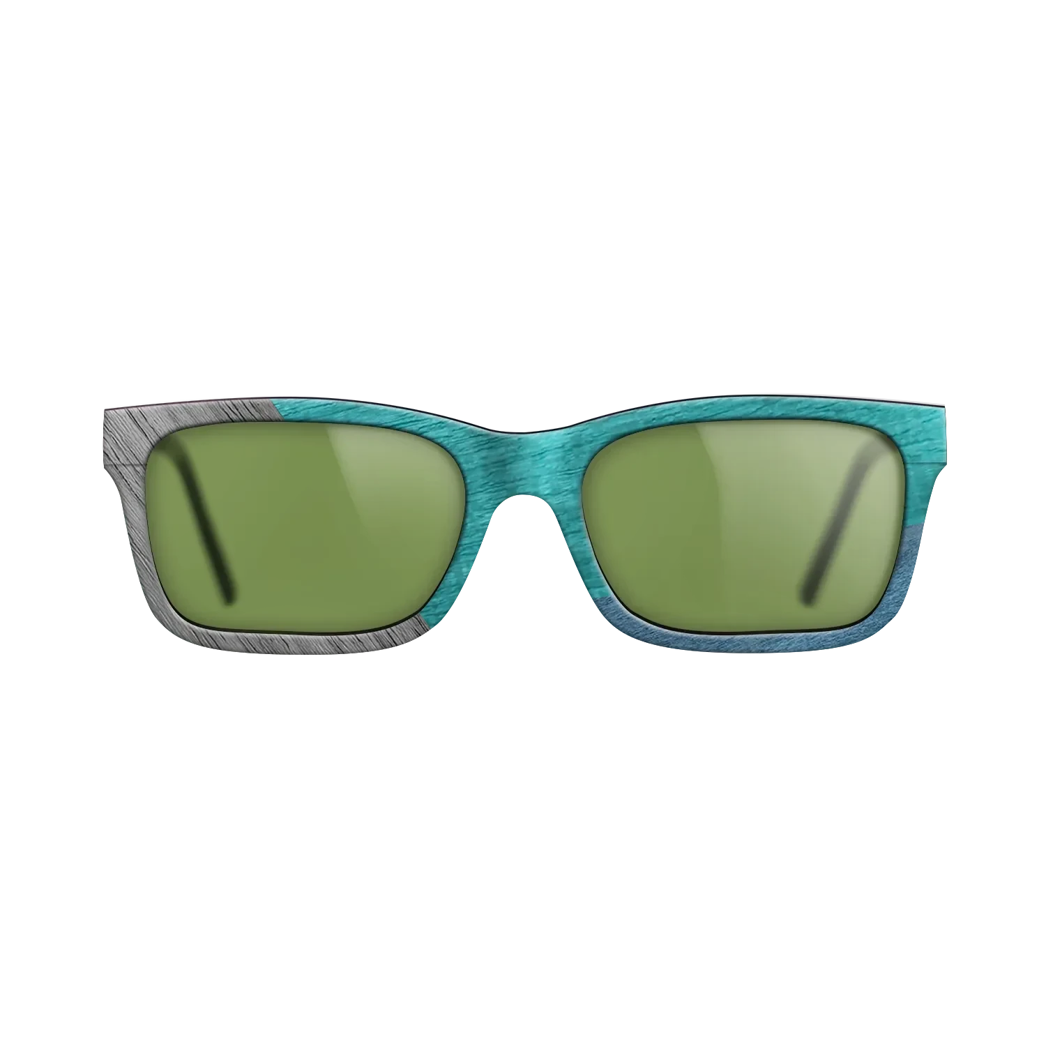 Poplar Dyed: Blue Denim,Poplar Dyed: Turquoise,Poplar Dyed: Grey,Poplar Dyed: Red: Angle Cut - The Sage - Rectangle - SIRIS wood optic