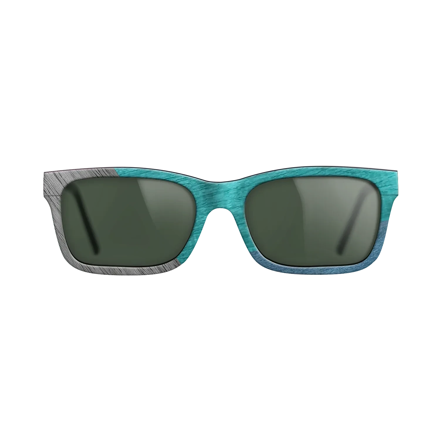Poplar Dyed: Blue Denim,Poplar Dyed: Turquoise,Poplar Dyed: Grey,Poplar Dyed: Red: Angle Cut - The Sage - Rectangle - SIRIS wood optic