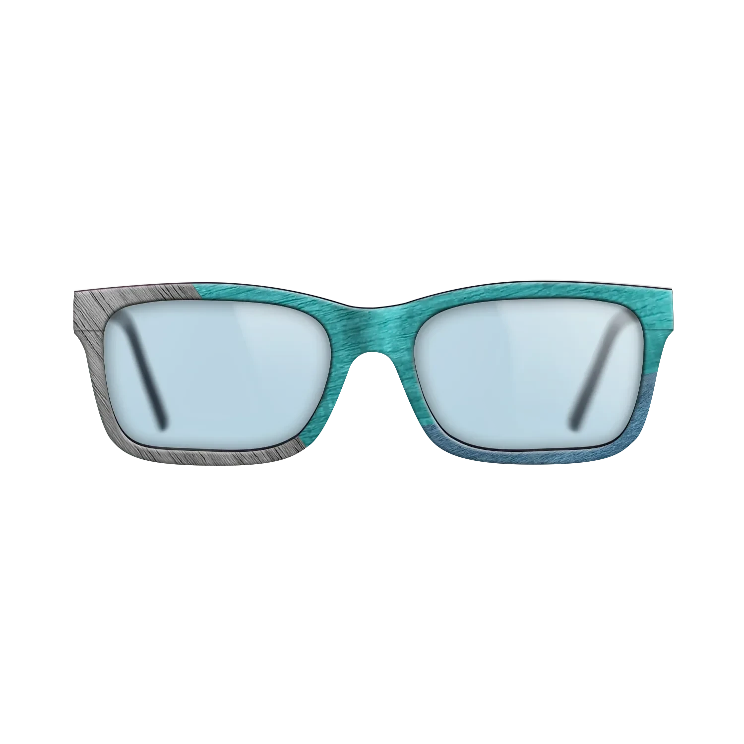Poplar Dyed: Blue Denim,Poplar Dyed: Turquoise,Poplar Dyed: Grey,Poplar Dyed: Red: Angle Cut - The Sage - Rectangle - SIRIS wood optic