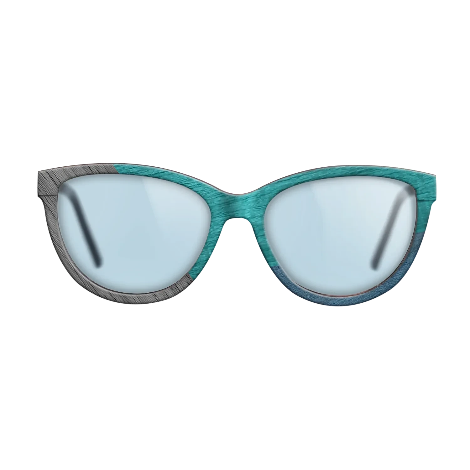Poplar Dyed: Blue Denim,Poplar Dyed: Turquoise,Poplar Dyed: Grey,Poplar Dyed: Red: Angle Cut - The Maiden - Cat - SIRIS wood optic