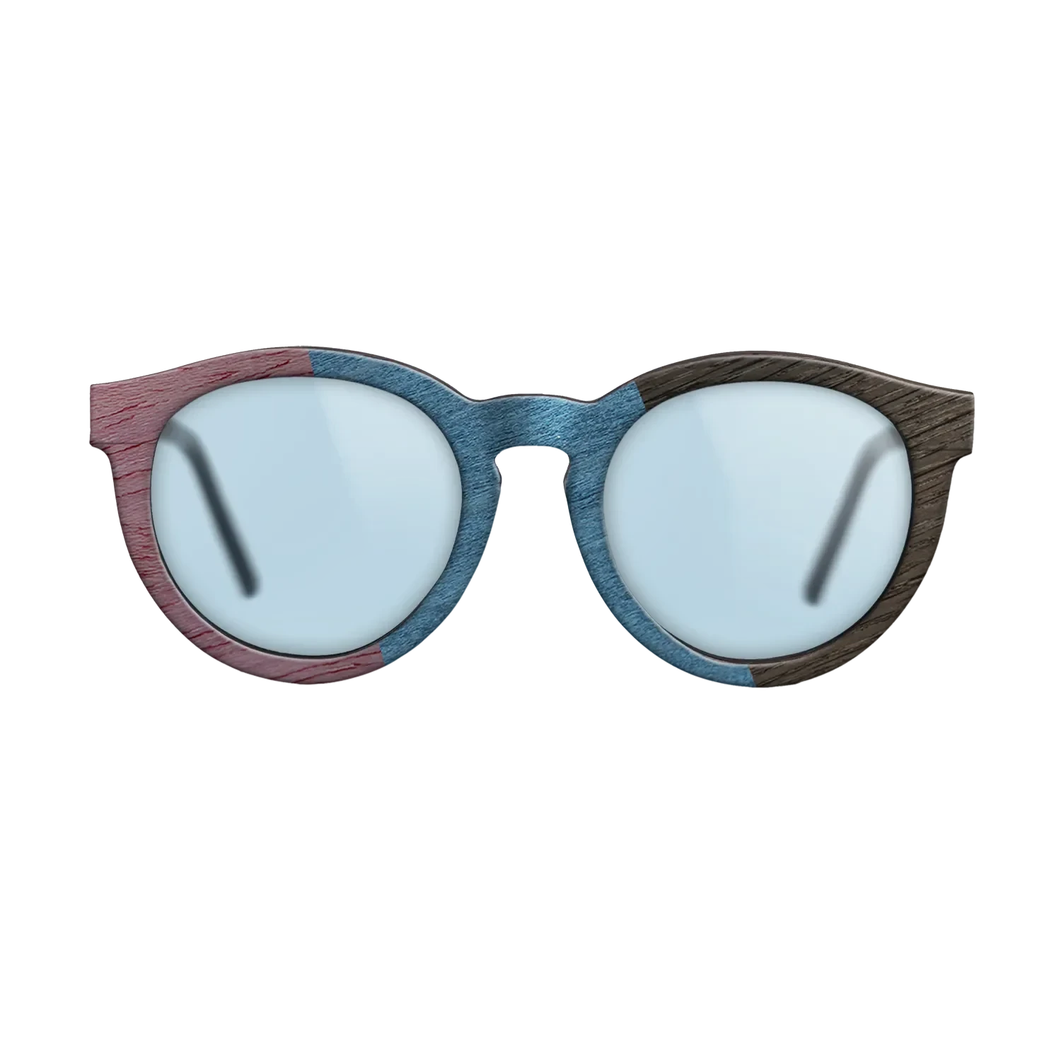 Poplar Dyed: Yellow,Poplar Dyed: Blue Denim,Poplar Dyed: Purple,Fumed Oak: Angle Cut - The Rebel - Round - SIRIS wood optic