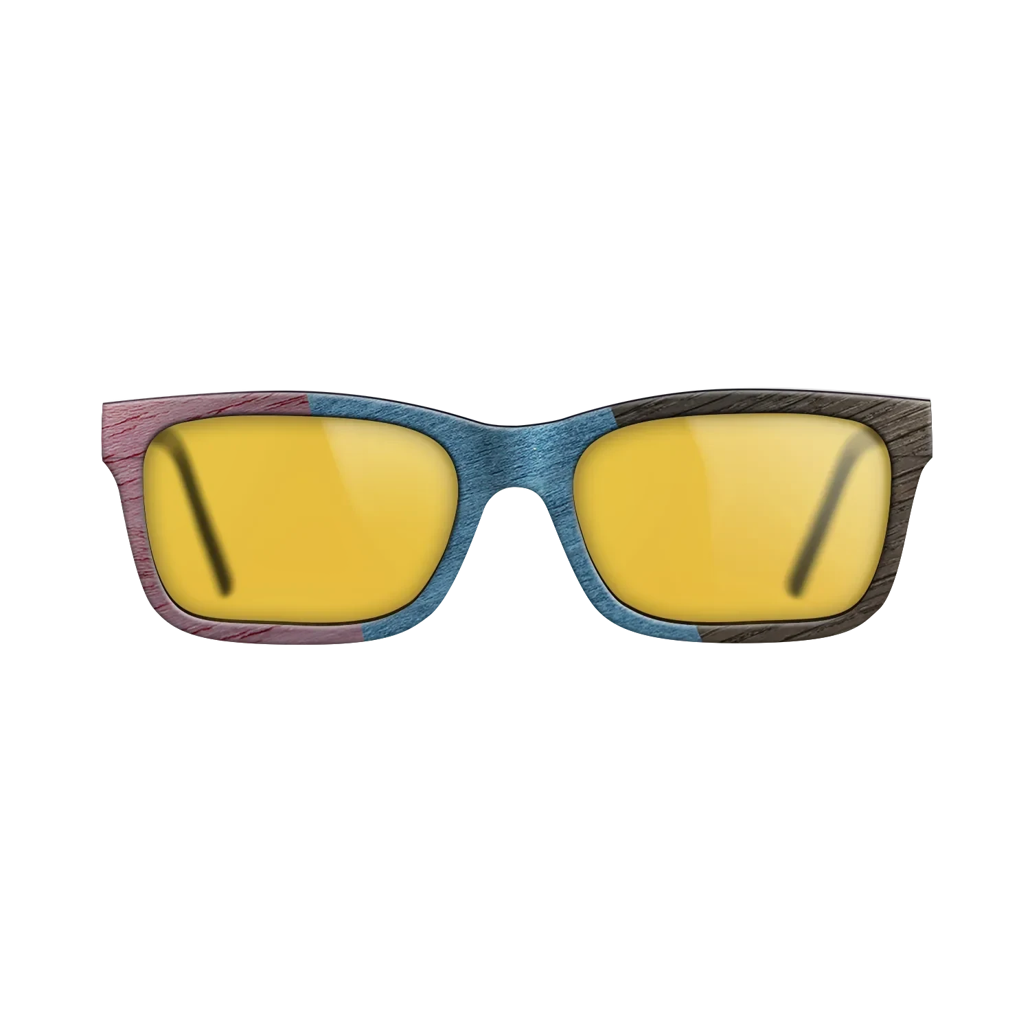 Poplar Dyed: Yellow,Poplar Dyed: Blue Denim,Poplar Dyed: Purple,Fumed Oak: Angle Cut - The Sage - Rectangle - SIRIS wood optic