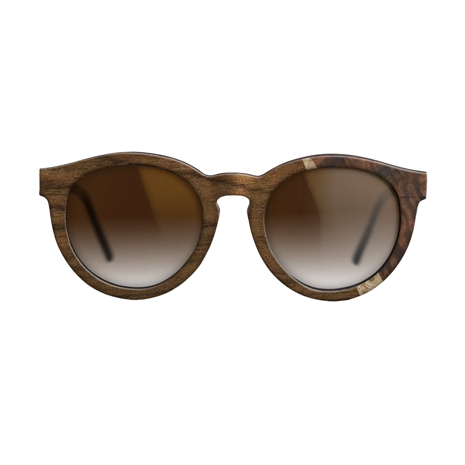 Ziricote Dark Quartered,Olive Burl,Fumed Eucalyptus: Wedge - The Rebel - Round - SIRIS wood optic